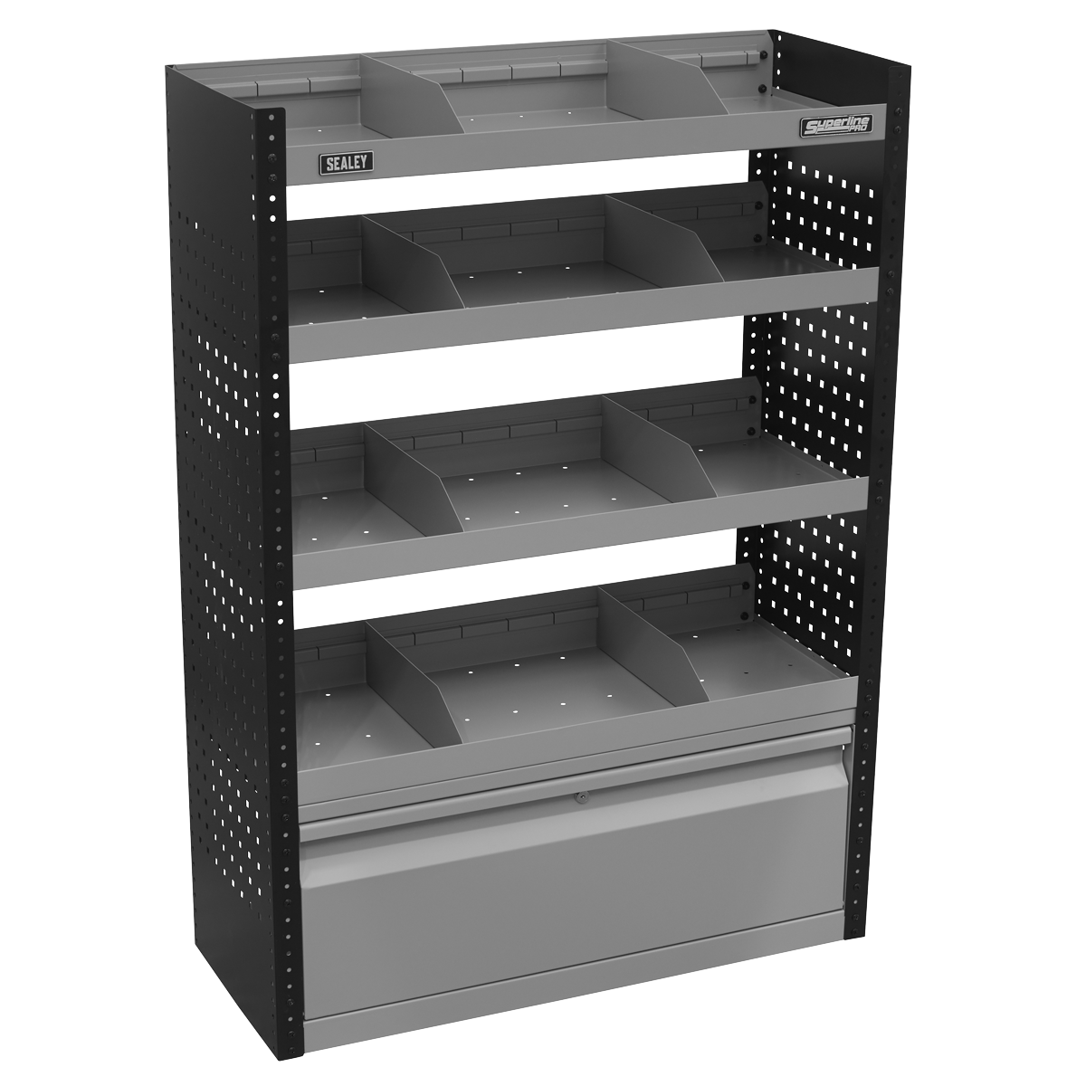 Modular Flat Shelf Van Storage System APMSVCOMBO1