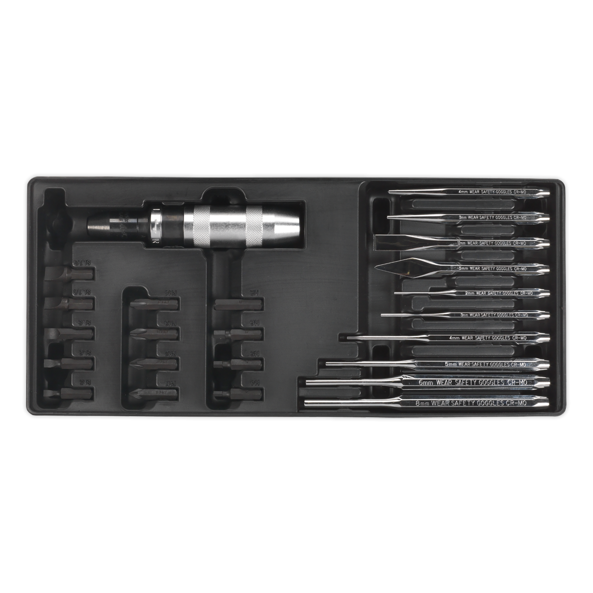 Tool Tray with Punch & Impact Driver Set 25pc TBT18