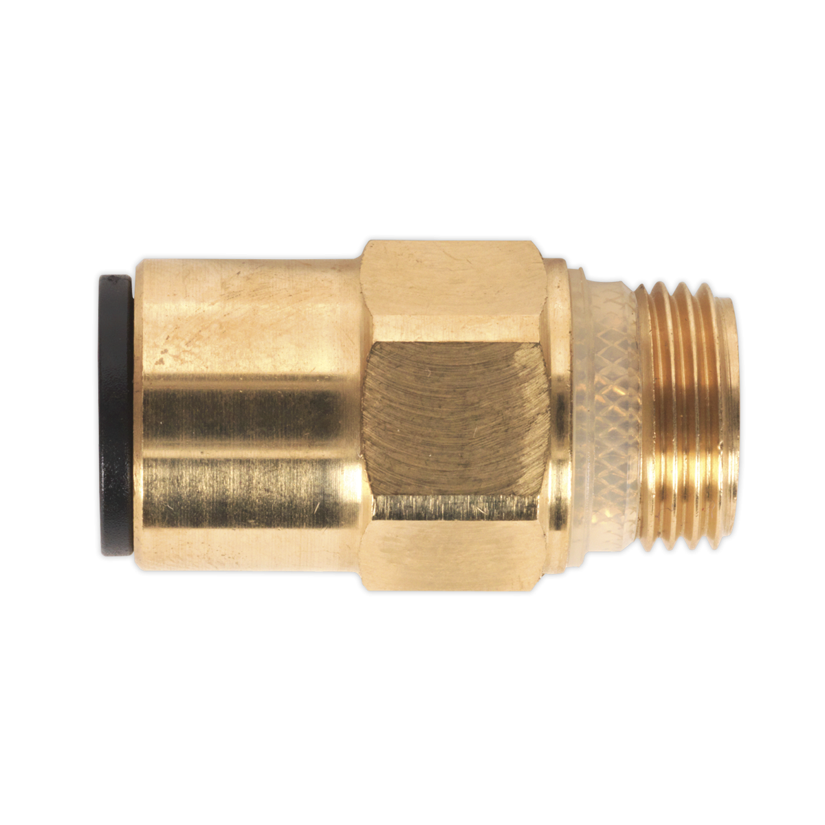 Brass SuperThread Straight Adaptor 12mm x 3/8"BSP Pack of 2 (John Guest Speedfit® - RM011213) JGBC1238