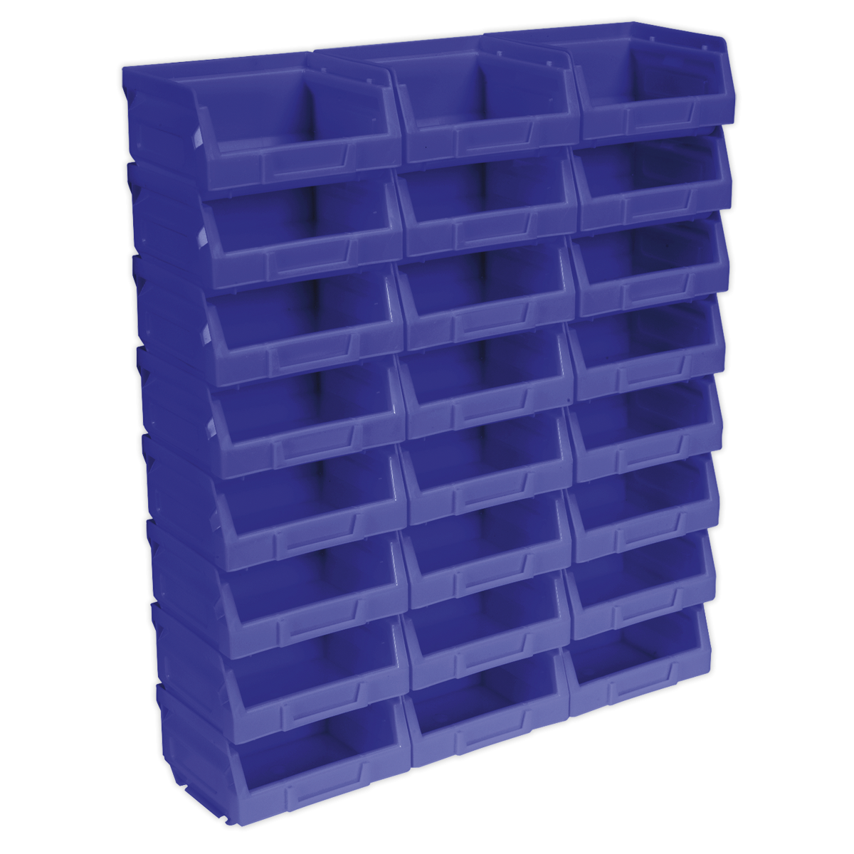 Plastic Storage Bin 105 x 85 x 55mm - Blue Pack of 24 TPS124B