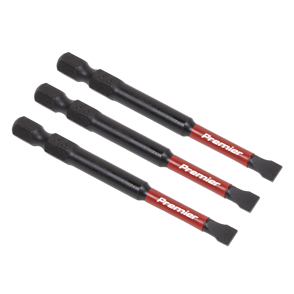 Slotted 5.5mm Impact Power Tool Bits 75mm - 3pc AK8252