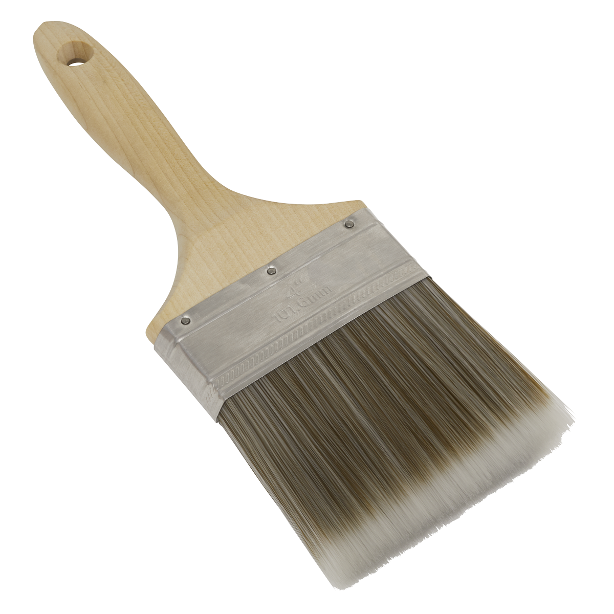 Wooden Handle Paint Brush 100mm SPBS100W