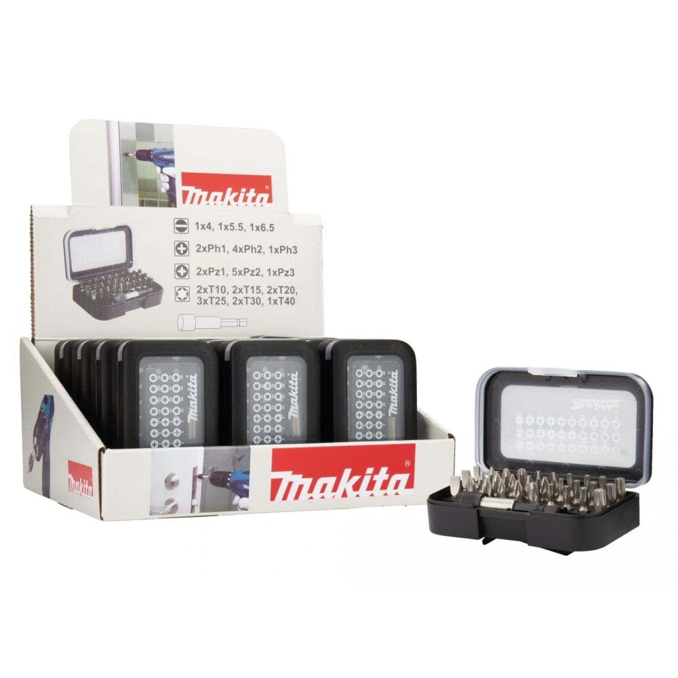 D-30667 Bit Set, 31 Piece Counter Display of 12 MAKD3066712