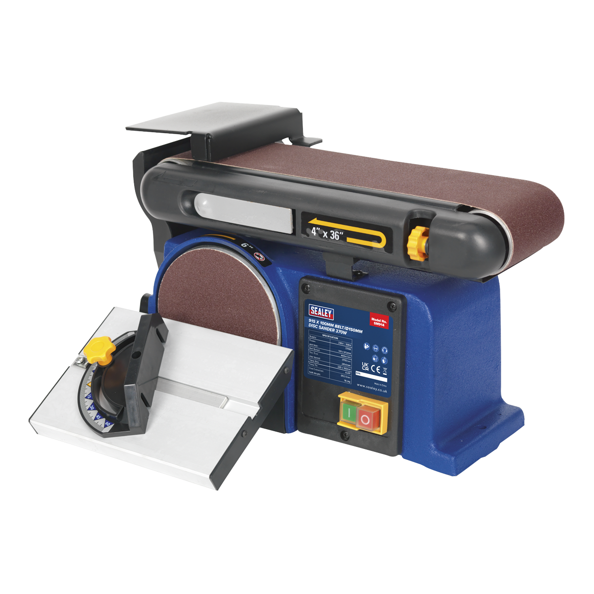 Belt/Disc Sander 915 x 100mm/Ø150mm 370W/230V SM914