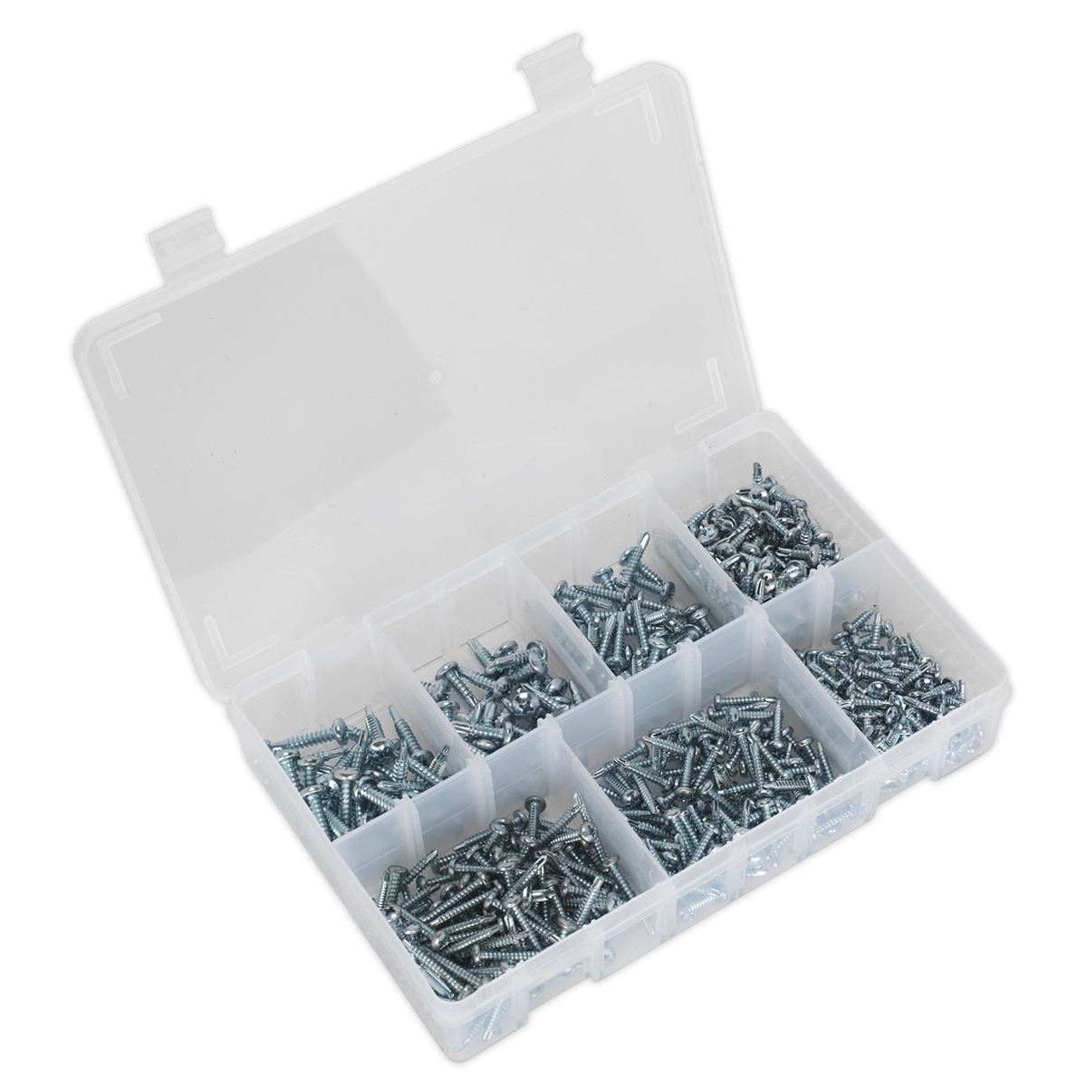 Self-Drilling Screw Assortment 500pc Pan Head Phillips Zinc AB060SDS