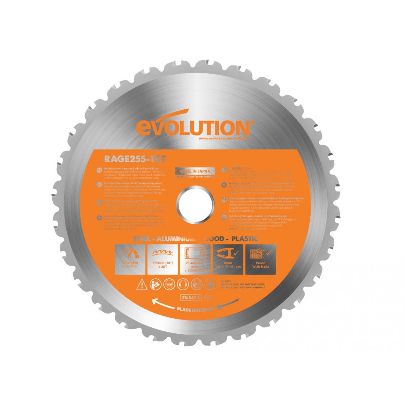Multi-Material Mitre Saw Blade