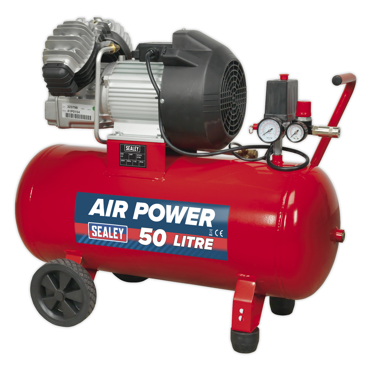 Air Compressor 50L V-Twin Direct Drive 3hp SAC05030