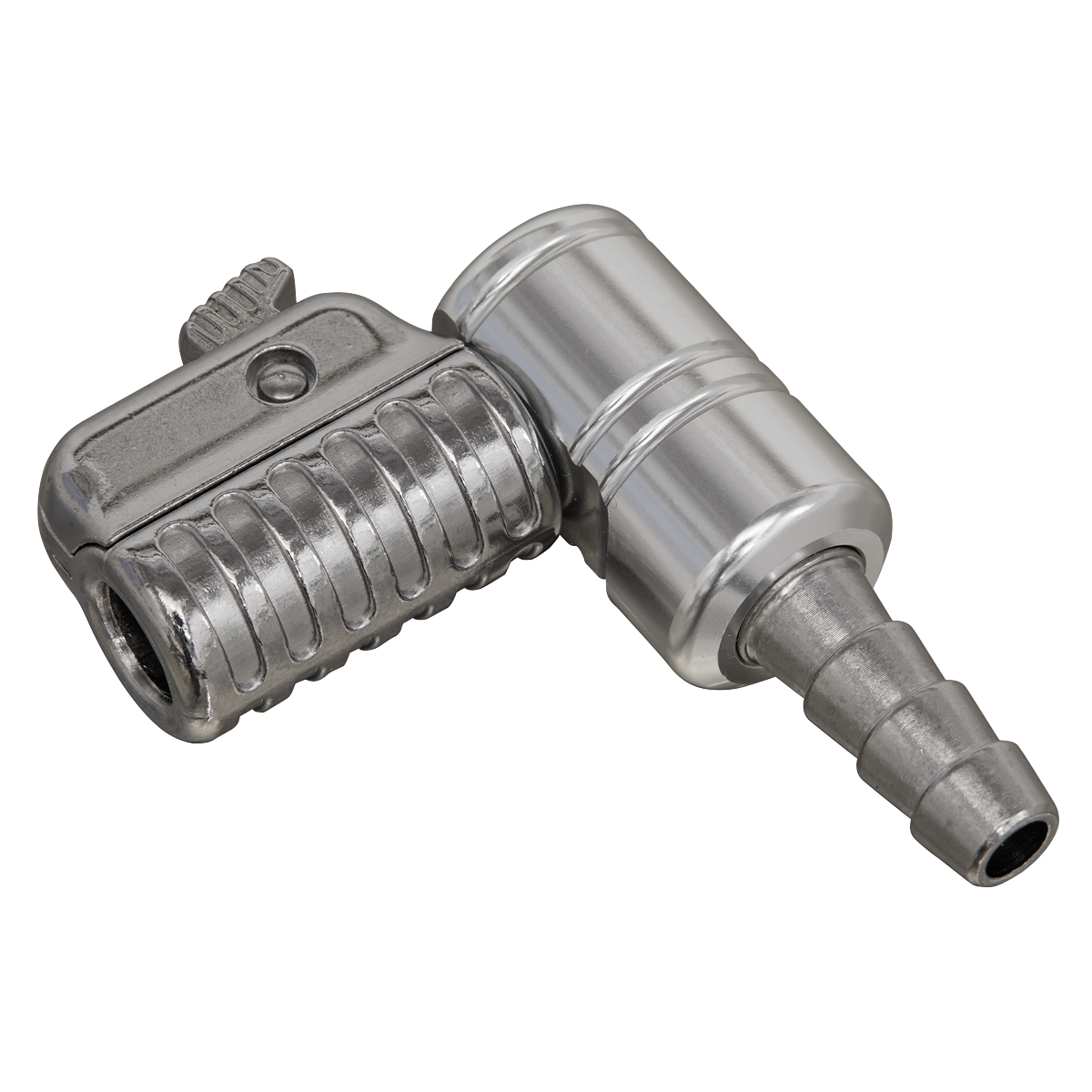 90° Angled Swivel Tyre Inflator Clip-On Connector 8mm Bore PCL8A