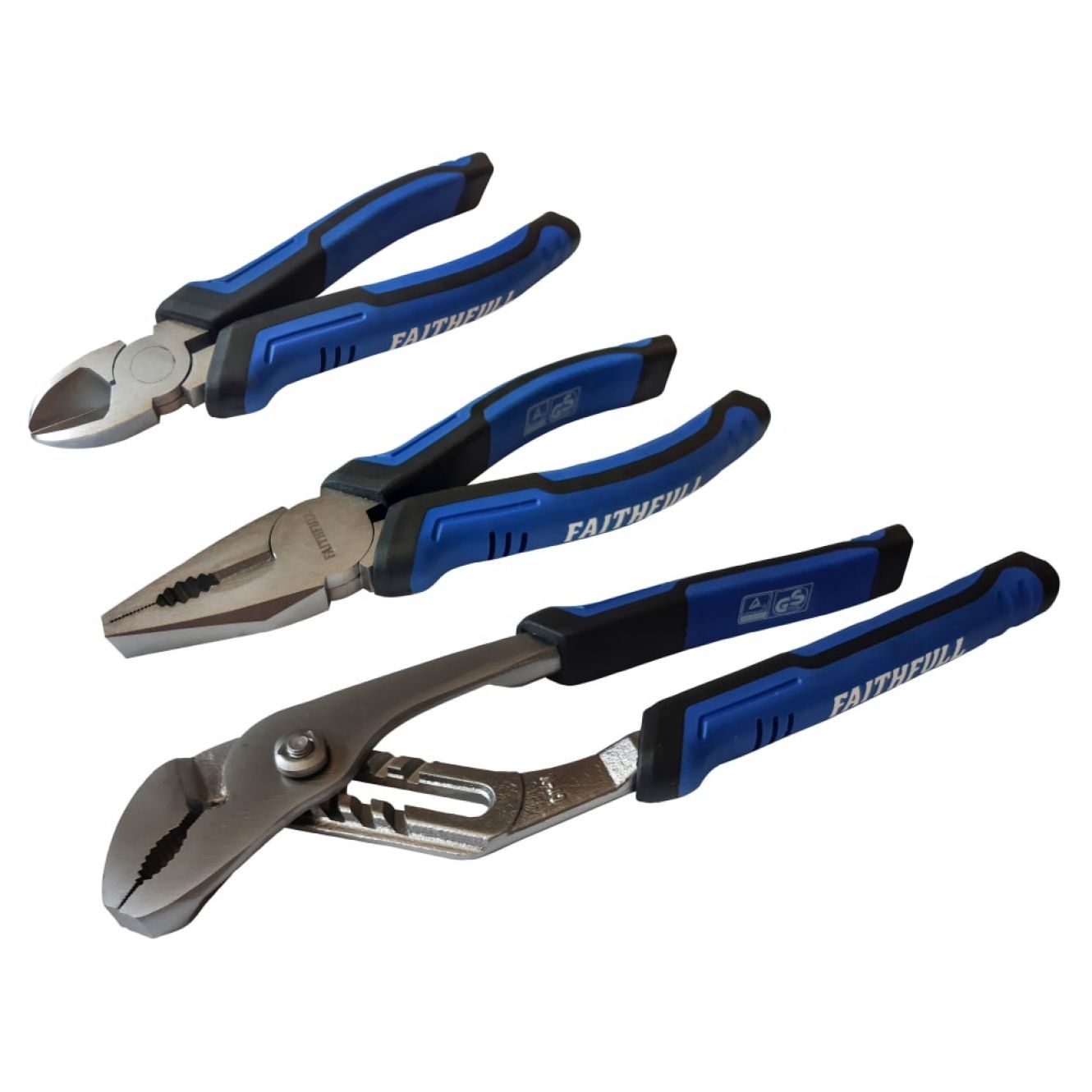 Soft Grip Pliers Set, 3 Piece FAIPLSET3N