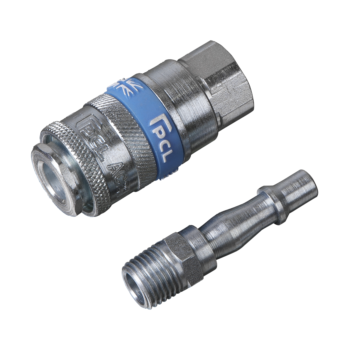 Air Tool Coupling Kit 2pc 1/4"BSP AC61