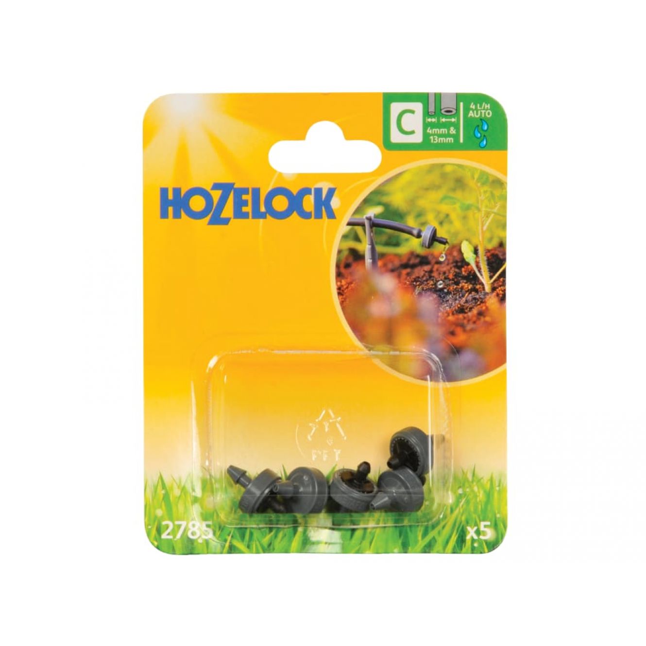 2785 End Line Pressure Dripper 4mm/13mm (Pack 5) HOZ2785