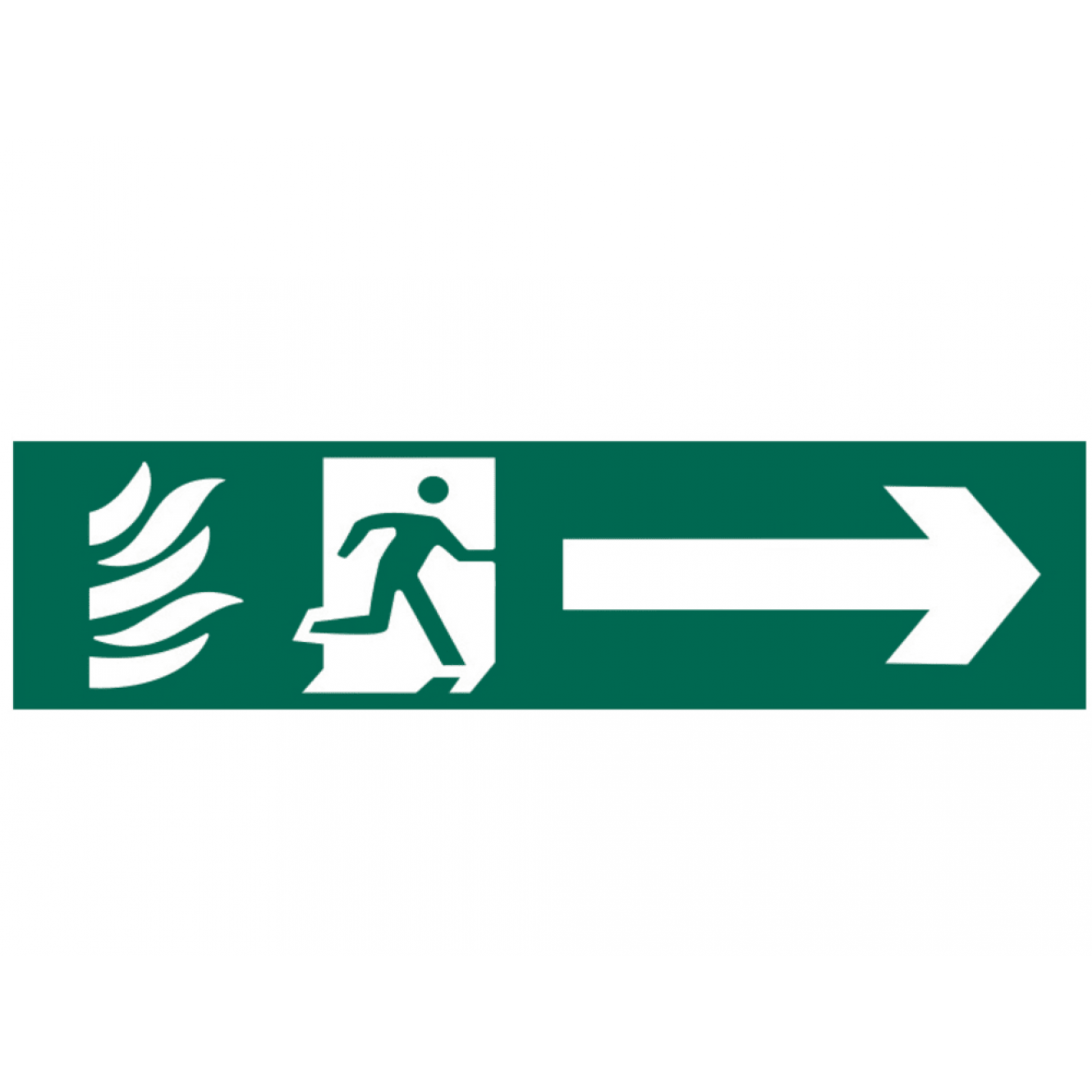 Running Man Arrow Right - PVC 200 x 50mm SCA5200