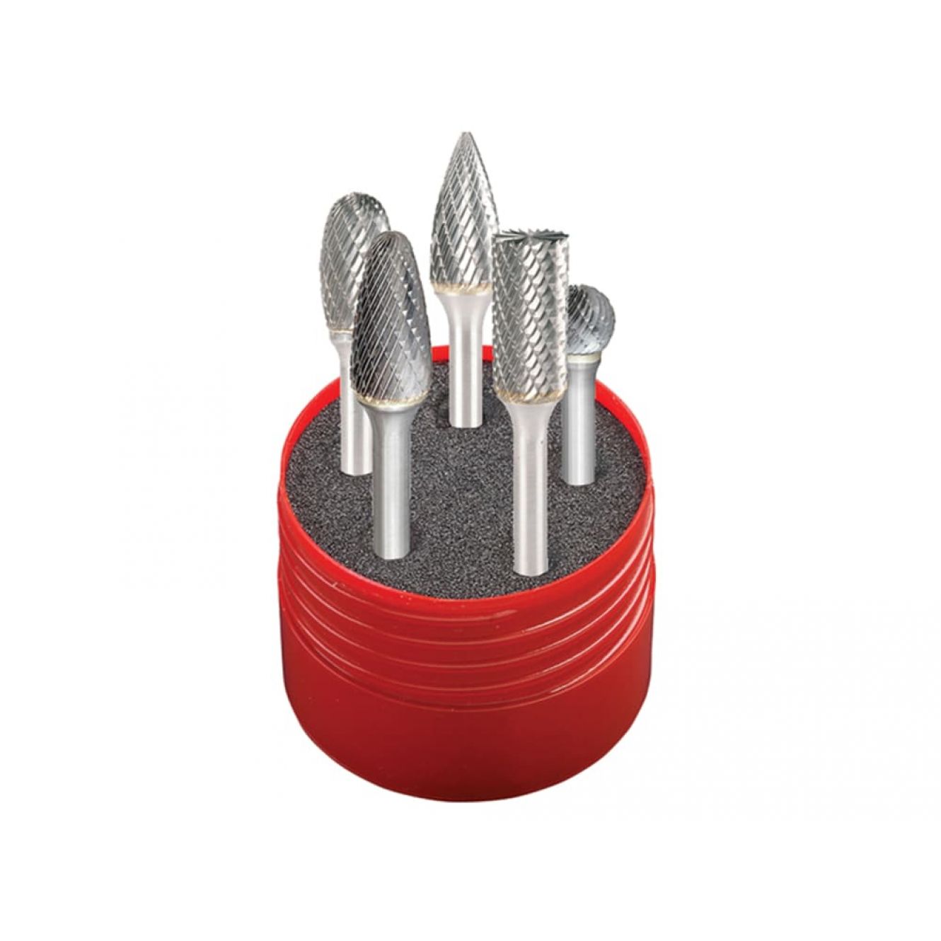 Solid Carbide Rotary Burr Cylindrical Set 5 Piece DOR88001