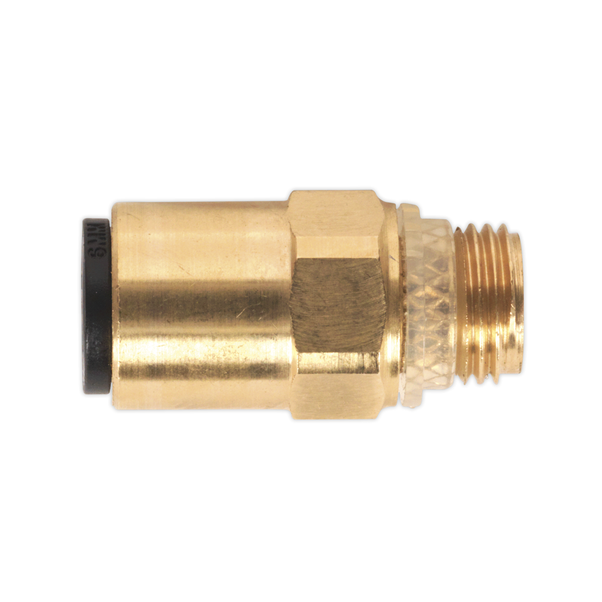 Brass SuperThread Straight Adaptor 6mm x 1/8"BSP Pack of 2 (John Guest Speedfit® - RM010611) JGBC618