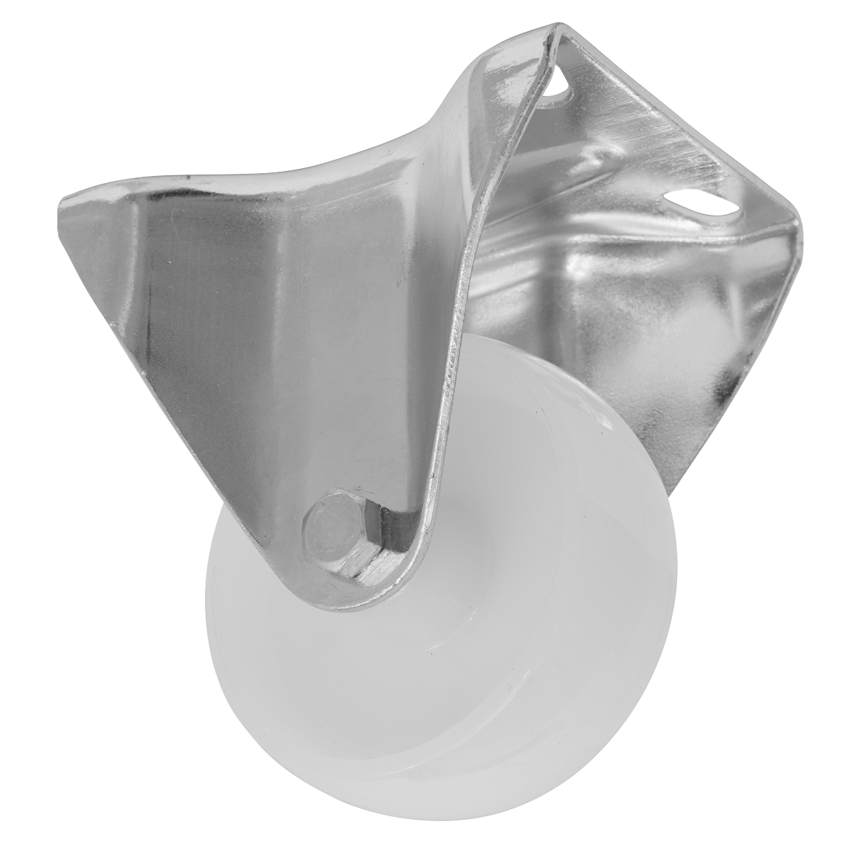 Heavy-Duty Nylon Castor Wheel Fixed Plate Ø80mm - Trade SCW480FPEM