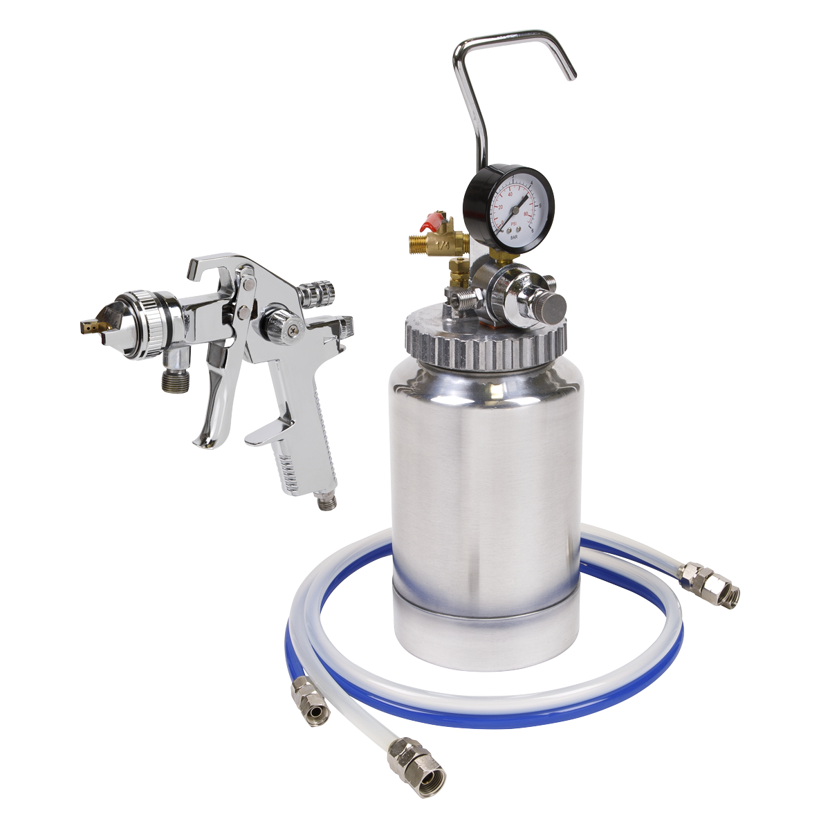 HVLP Pressure Pot System with Spray Gun & Hoses 1.7mm Set-Up HVLP-79/P
