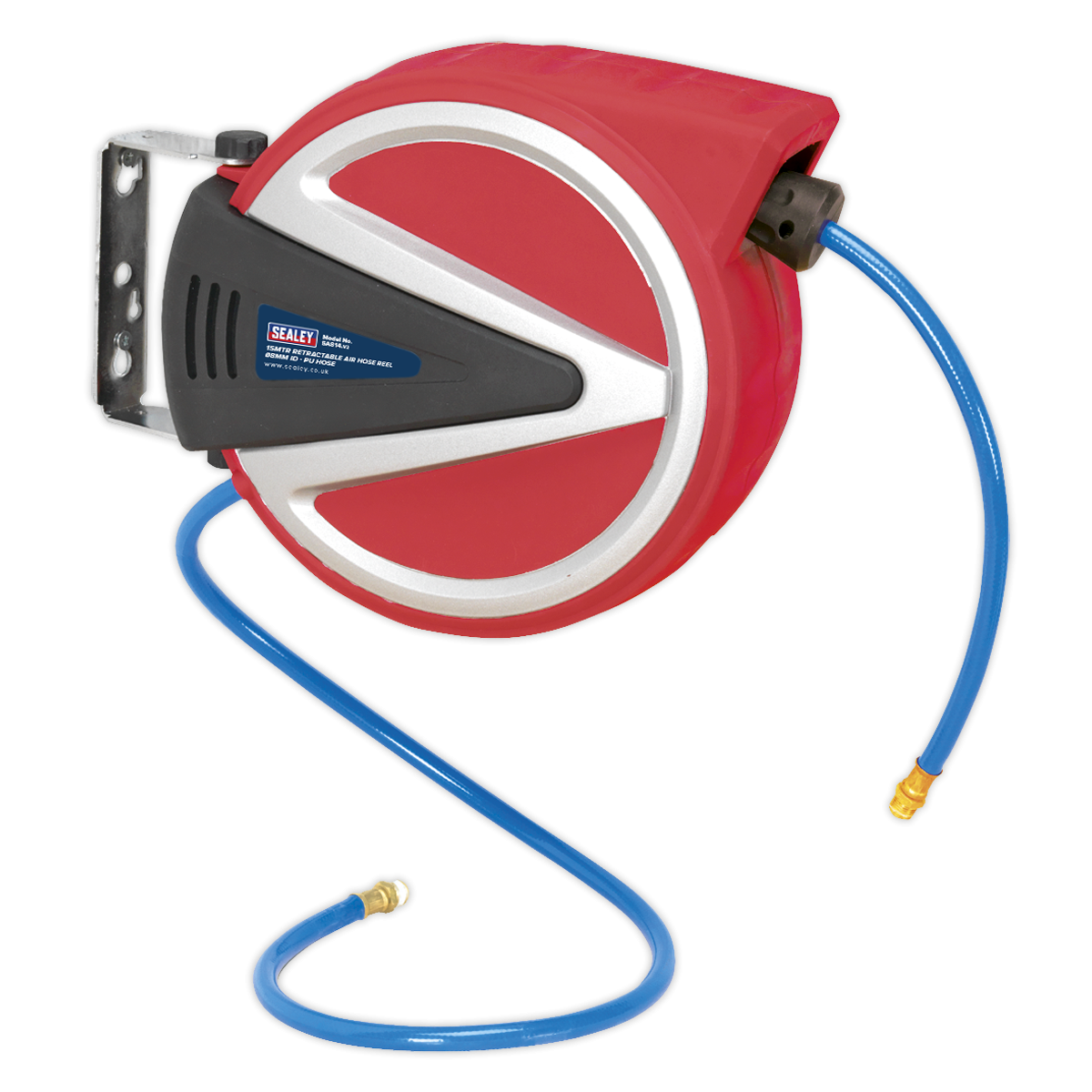 Retractable Air Hose Reel 15m Ø8mm ID - PU Hose SA814