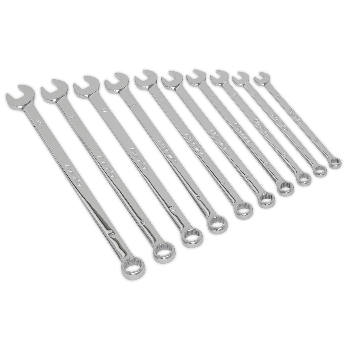 Combination Spanner Set 10pc Extra-Long Metric AK6310