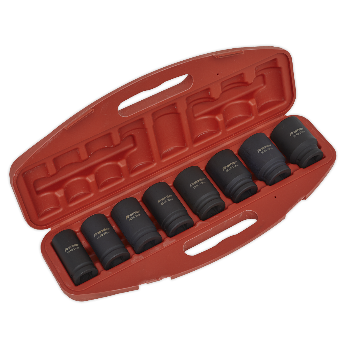 Impact Socket Set 8pc Deep 3/4"Sq Drive Metric AK885