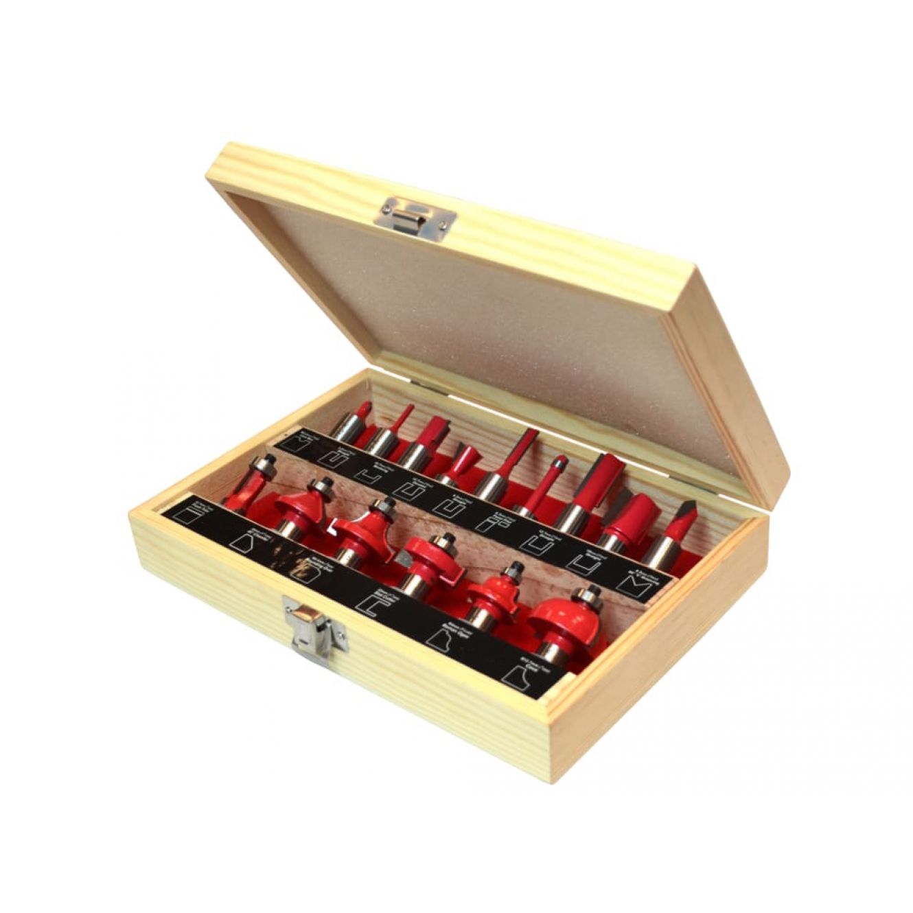 1/2in TCT Router Bit Set, 15 Piece FAIRBS15