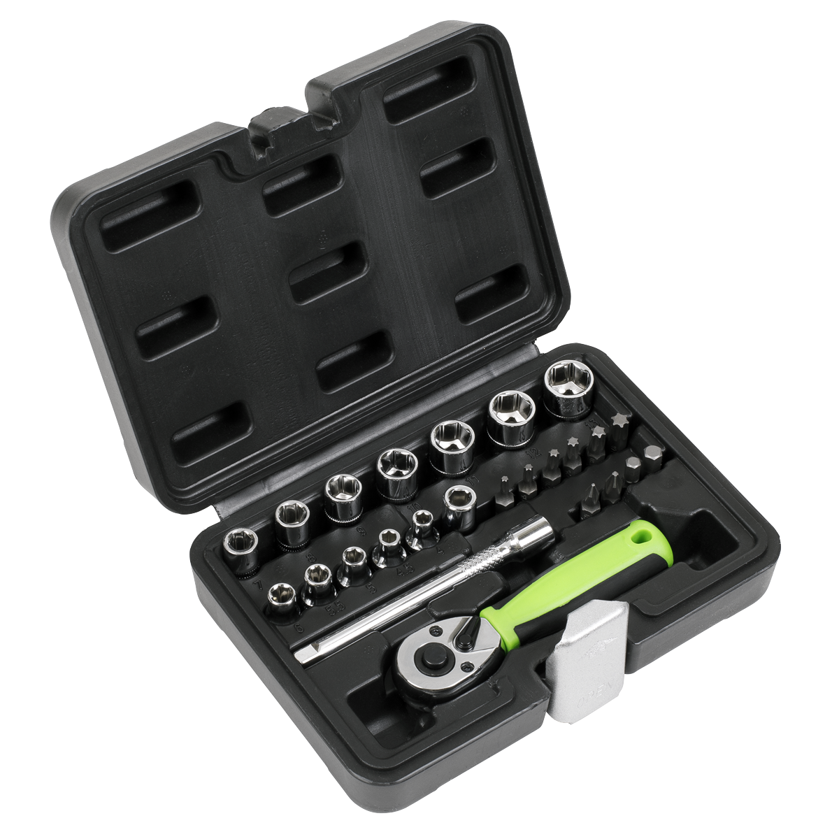 Socket Set 25pc 1/4"Sq Drive - Metric S01233