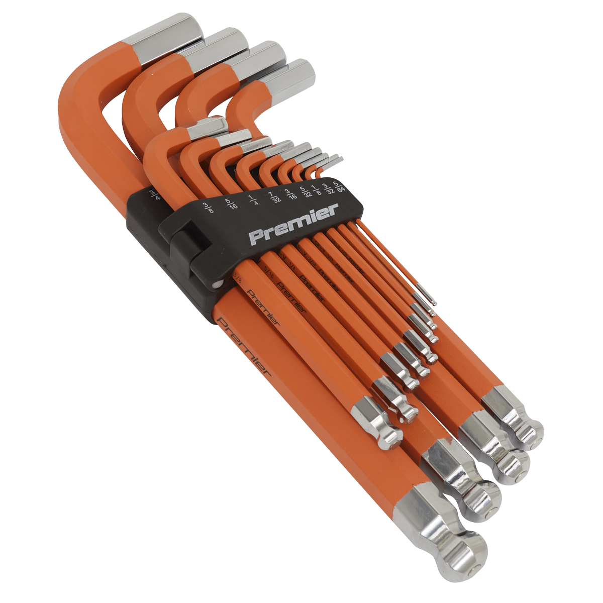 Jumbo Ball-End Hex Key Set 13pc Anti-Slip - Imperial AK71870