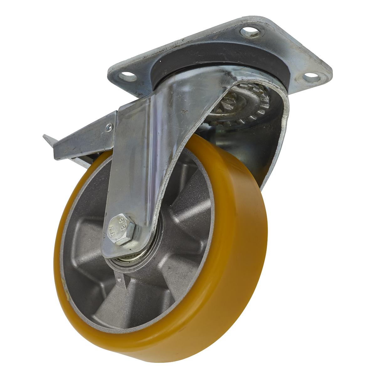 Castor Wheel Swivel Plate with Total Lock Ø160mm SCW5160SPL