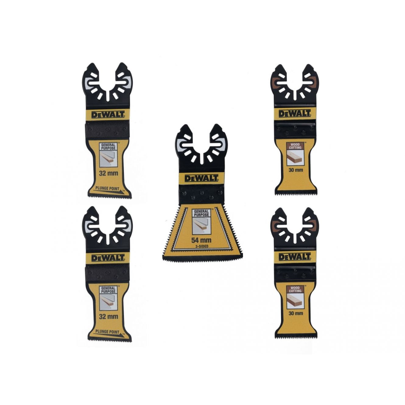 DT20777 Mixed Multitool Blade Set, 5 Piece DEWDT20777QZ