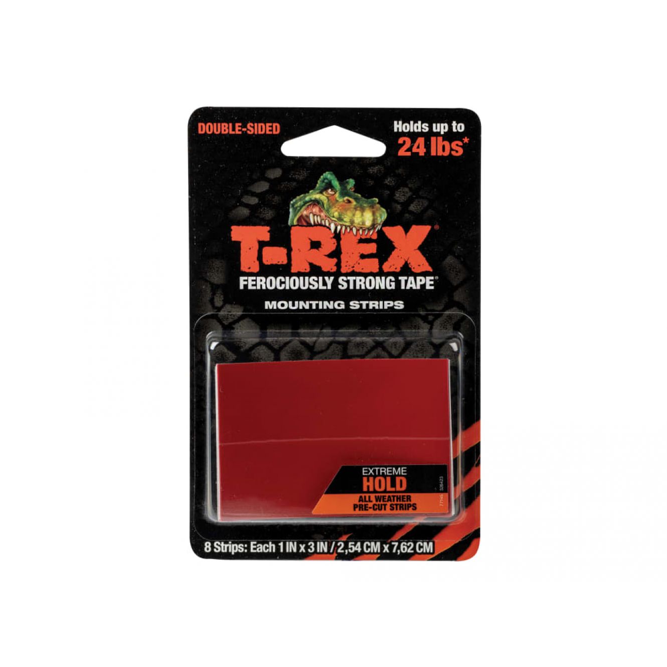 T-REX® Extreme Hold Mounting Strips 2.54 x 7.62cm (Pack 8) SHU286252