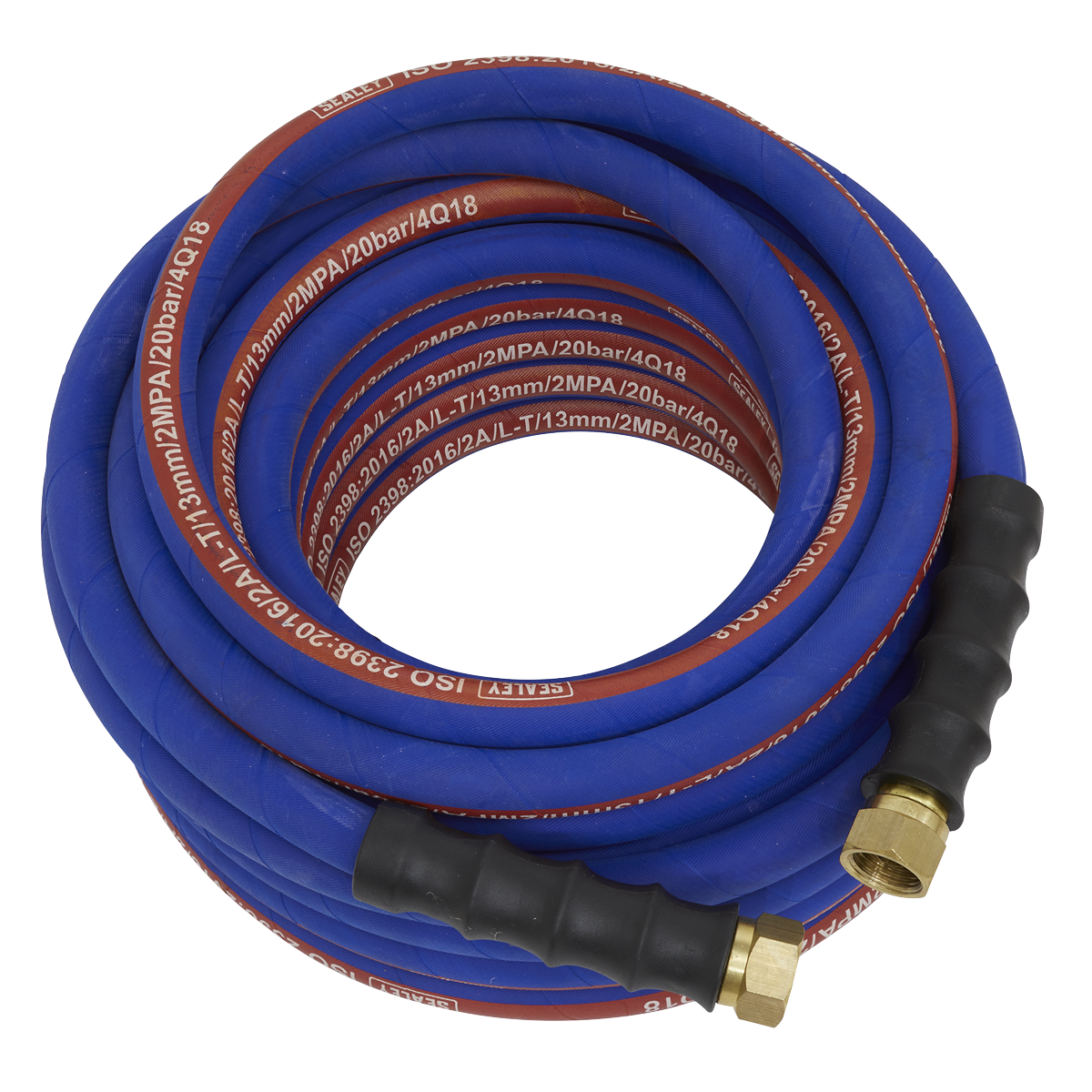 Air Hose 15m x Ø13mm with 1/2"BSP Unions Extra-Heavy-Duty AH15R/12
