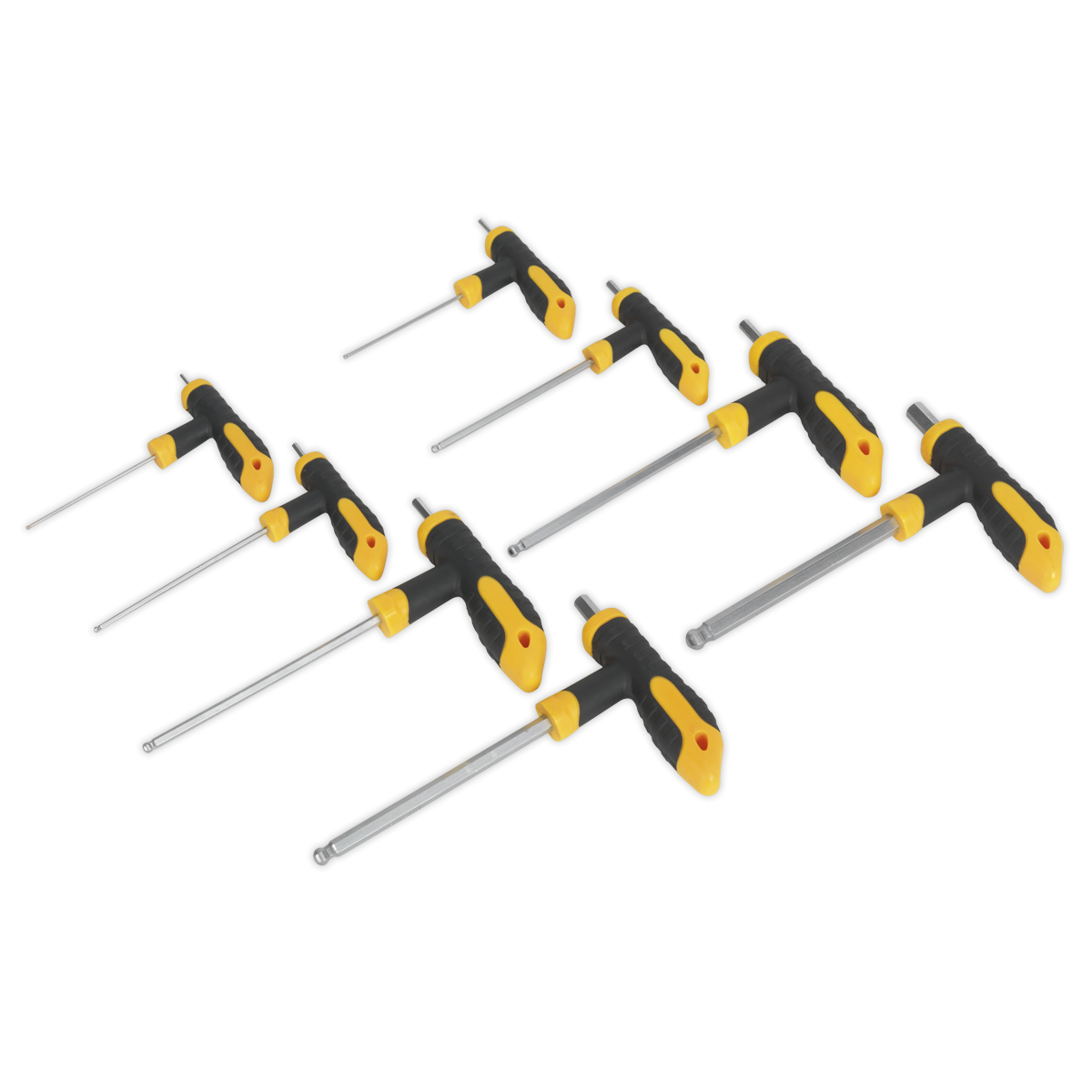 T-Handle Ball-End Hex Key Set 8pc S01069