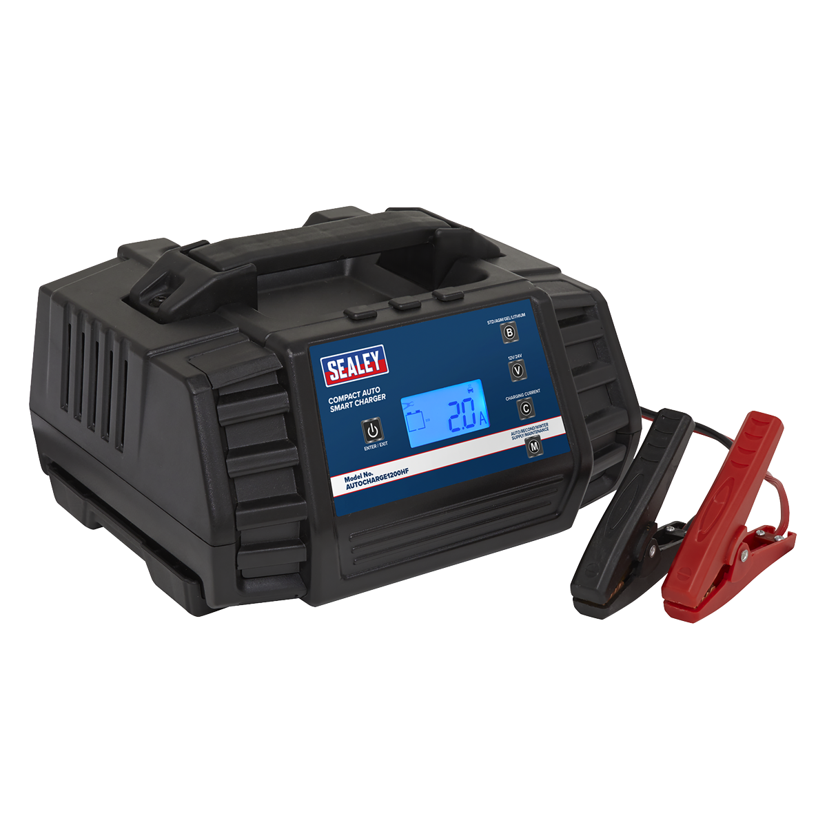 Compact Auto Smart Charger & Maintainer 12A 12/24V AUTOCHARGE1200HF