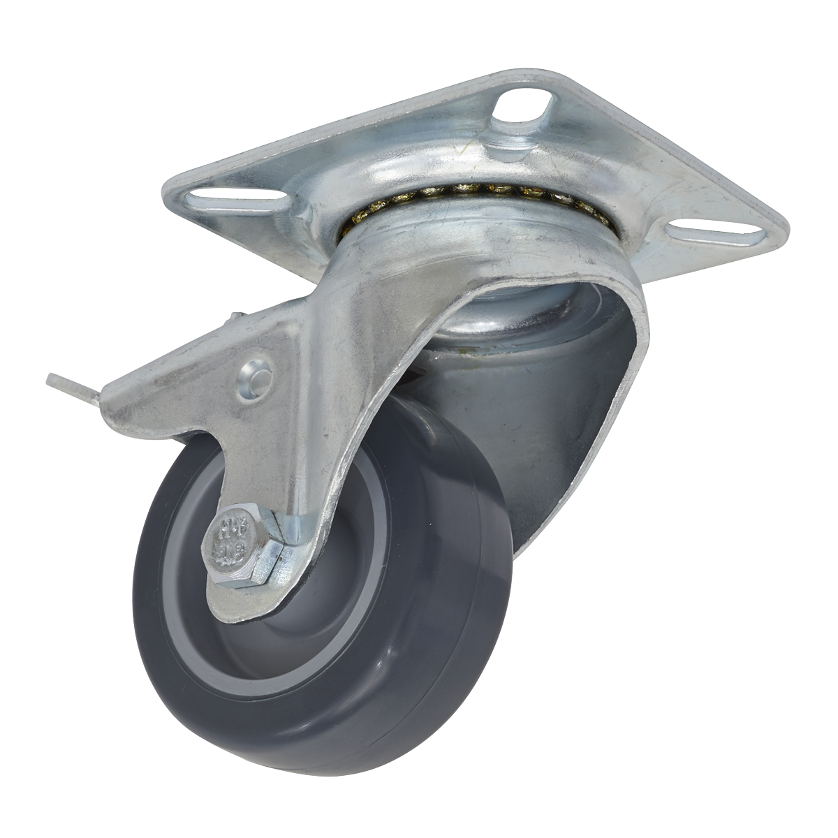 Castor Wheel Swivel Plate with Total Lock Ø50mm SCW250SPL