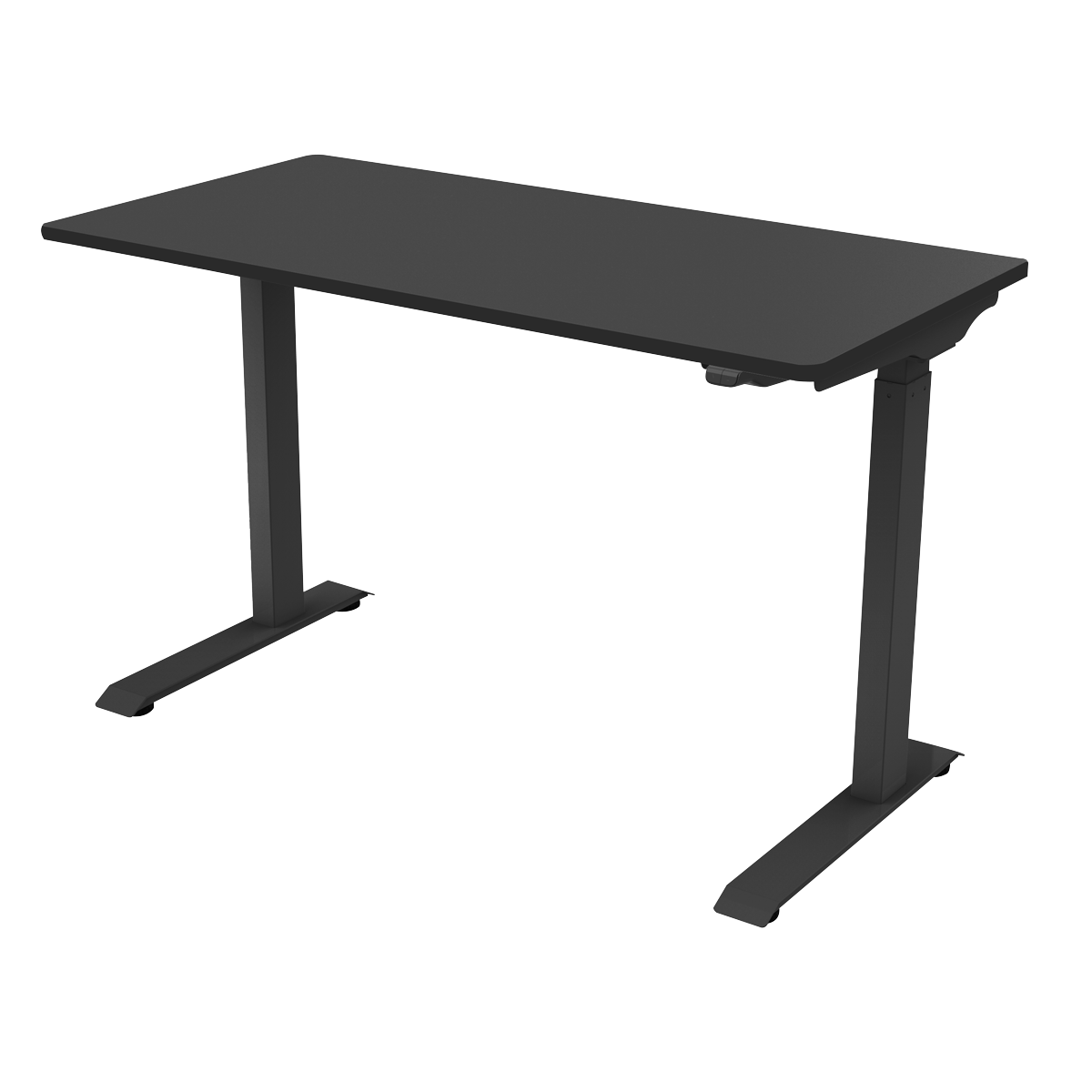 Dellonda Black Electric Adjustable Office Standing Desk, Quiet & Fast 1200x600mm DH55