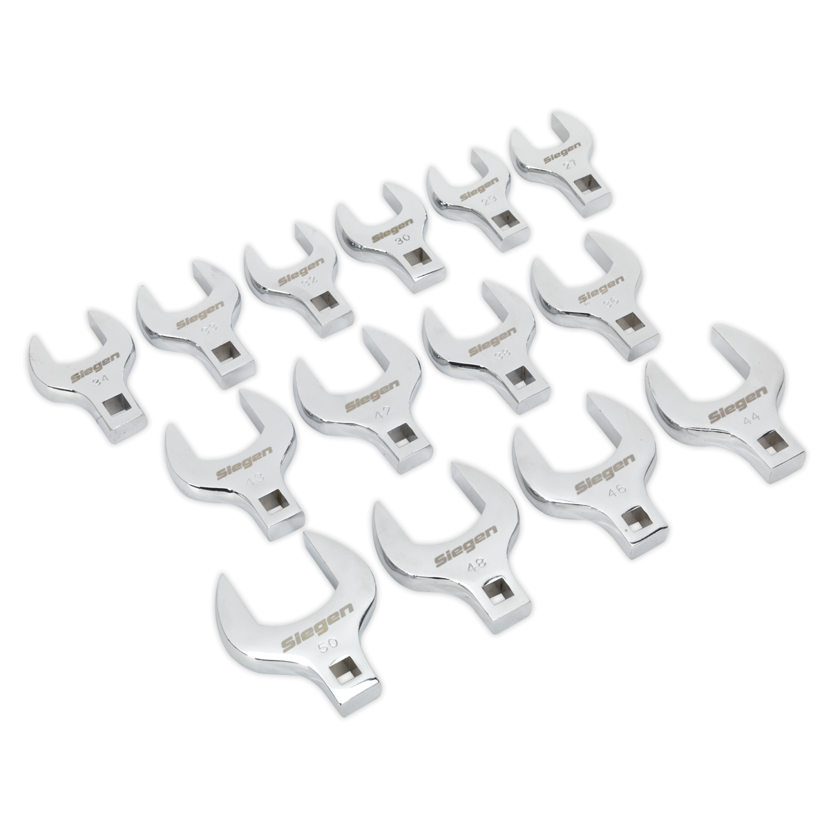 Crow's Foot Open End Spanner Set 14pc 1/2"Sq Drive Metric S01109