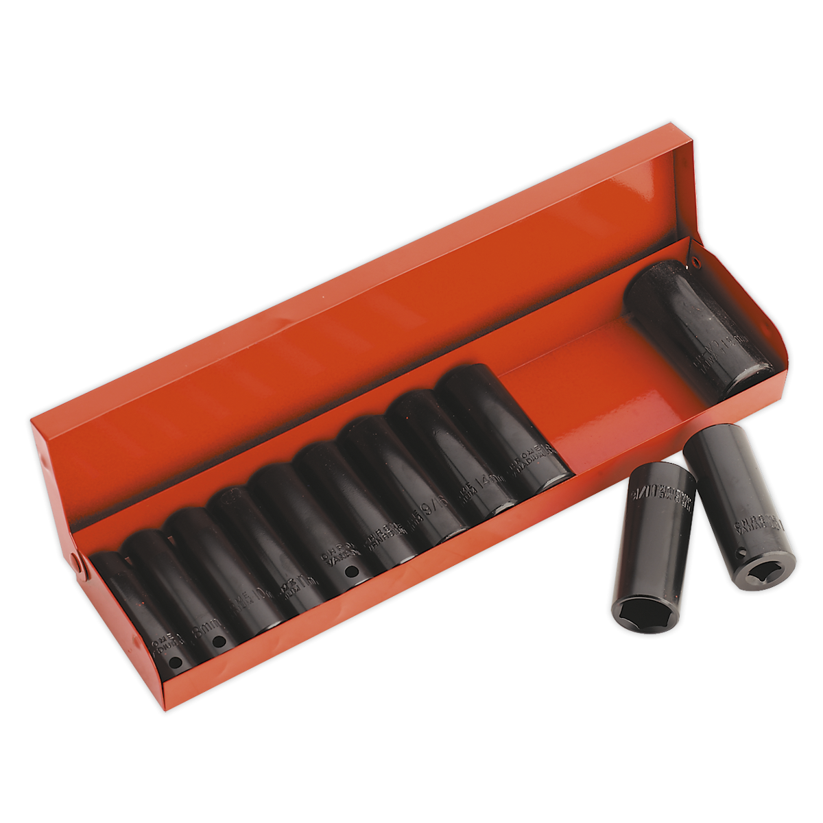 Impact Socket Set 12pc Deep 3/8"Sq Drive Metric/Imperial AK683