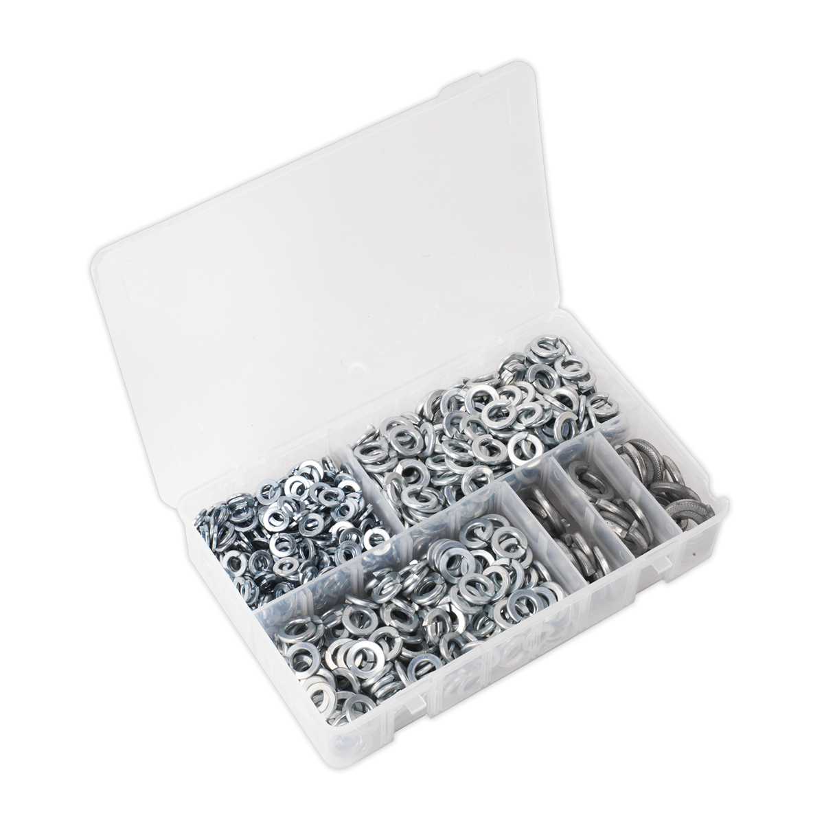 Spring Washer Assortment 1010pc DIN 127B M6-M16 Metric Zinc AB058SW