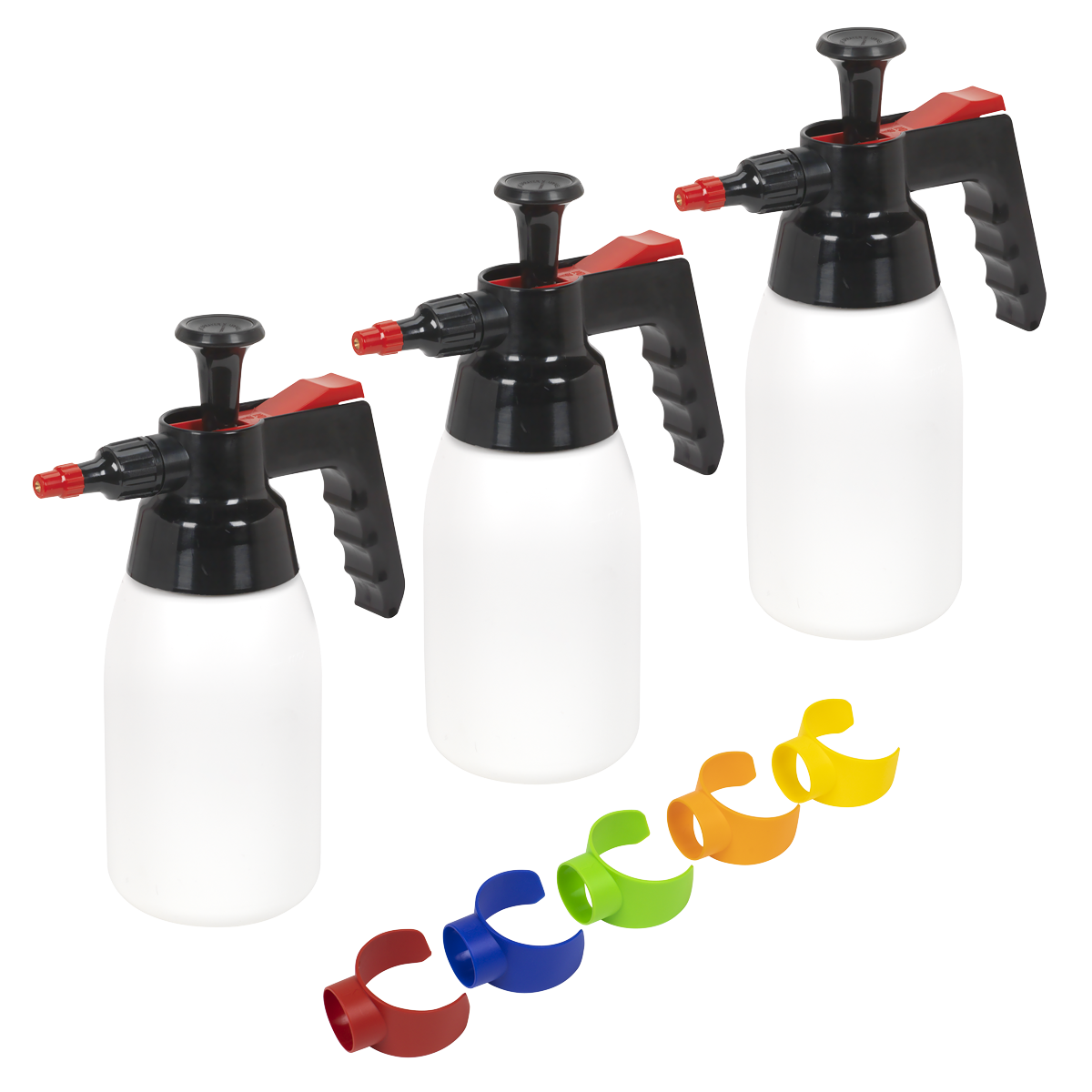 Premium Pressure Solvent Sprayers 1L & Colour-Coded Caps Combo SCSGCOMBO