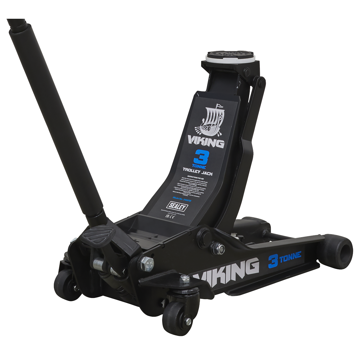 Viking 3 Tonne Low Profile Trolley Jack with Rocket Lift 3100TB