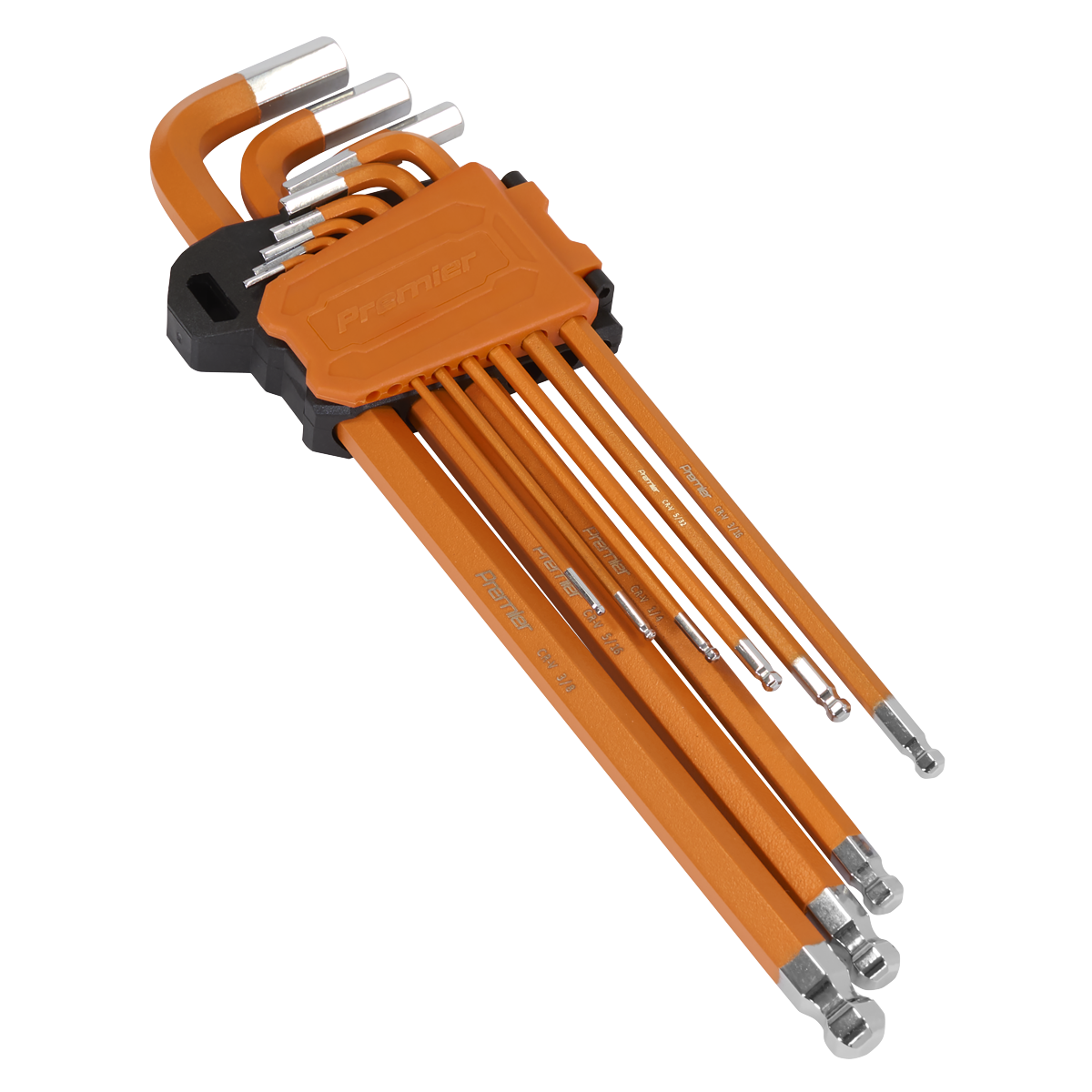 Hex Key Set Extra-Long Ball-End 9pc - Imperial AK7175
