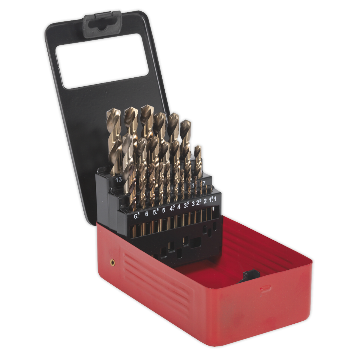 HSS Cobalt Split Point Fully Ground Drill Bit Set 25pc Metric AK4702