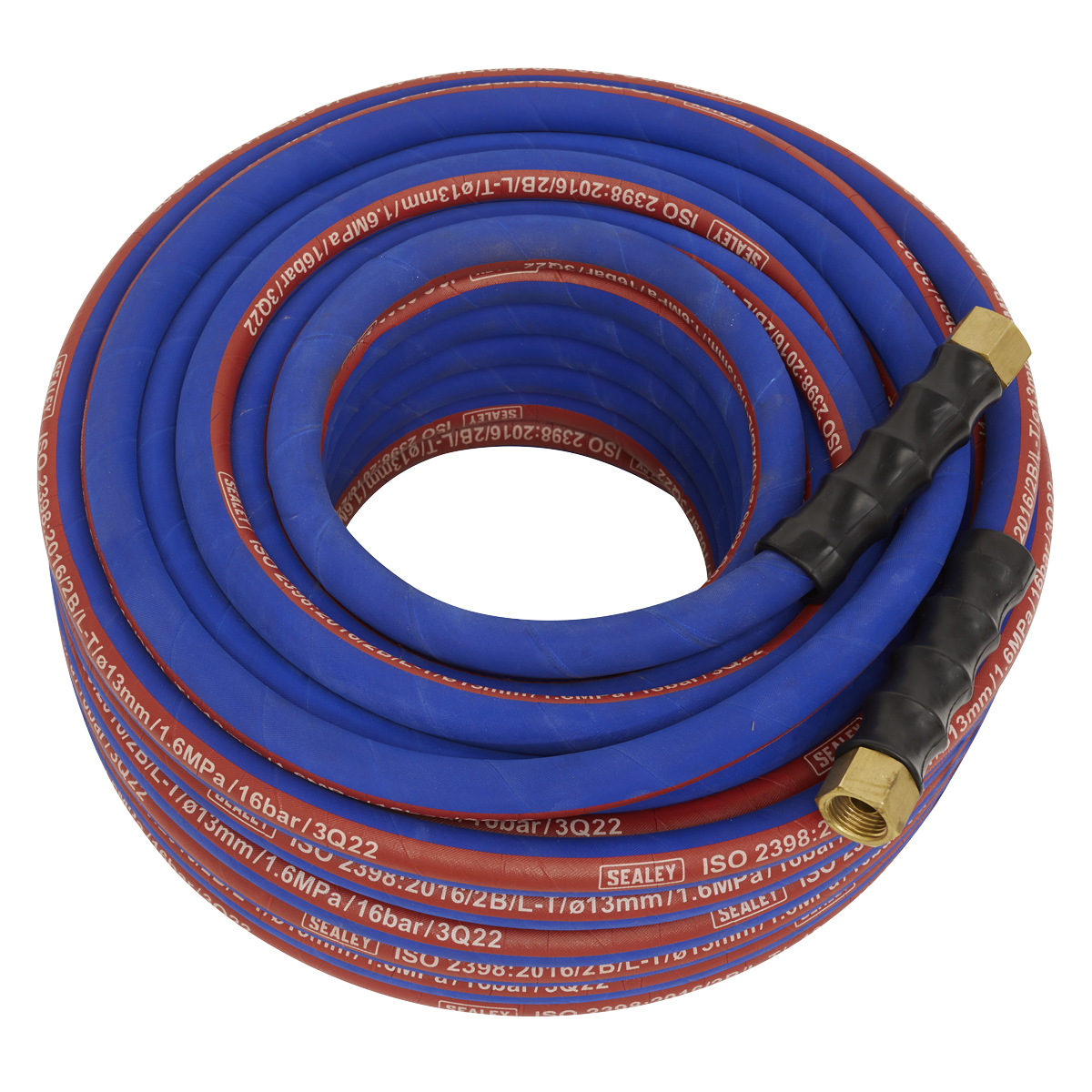 Air Hose 30m x Ø13mm with 1/2"BSP Unions Extra-Heavy-Duty AH30R/12