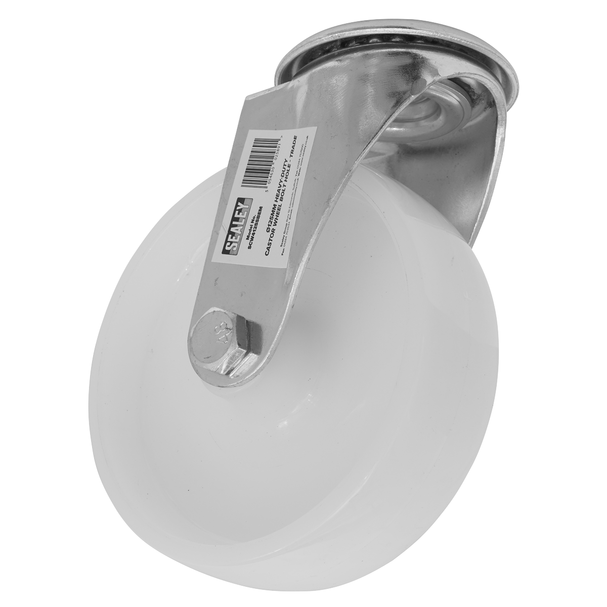 Heavy-Duty Trade Castor Wheel Bolt Hole Ø125mm - Trade SCW4125SBEM