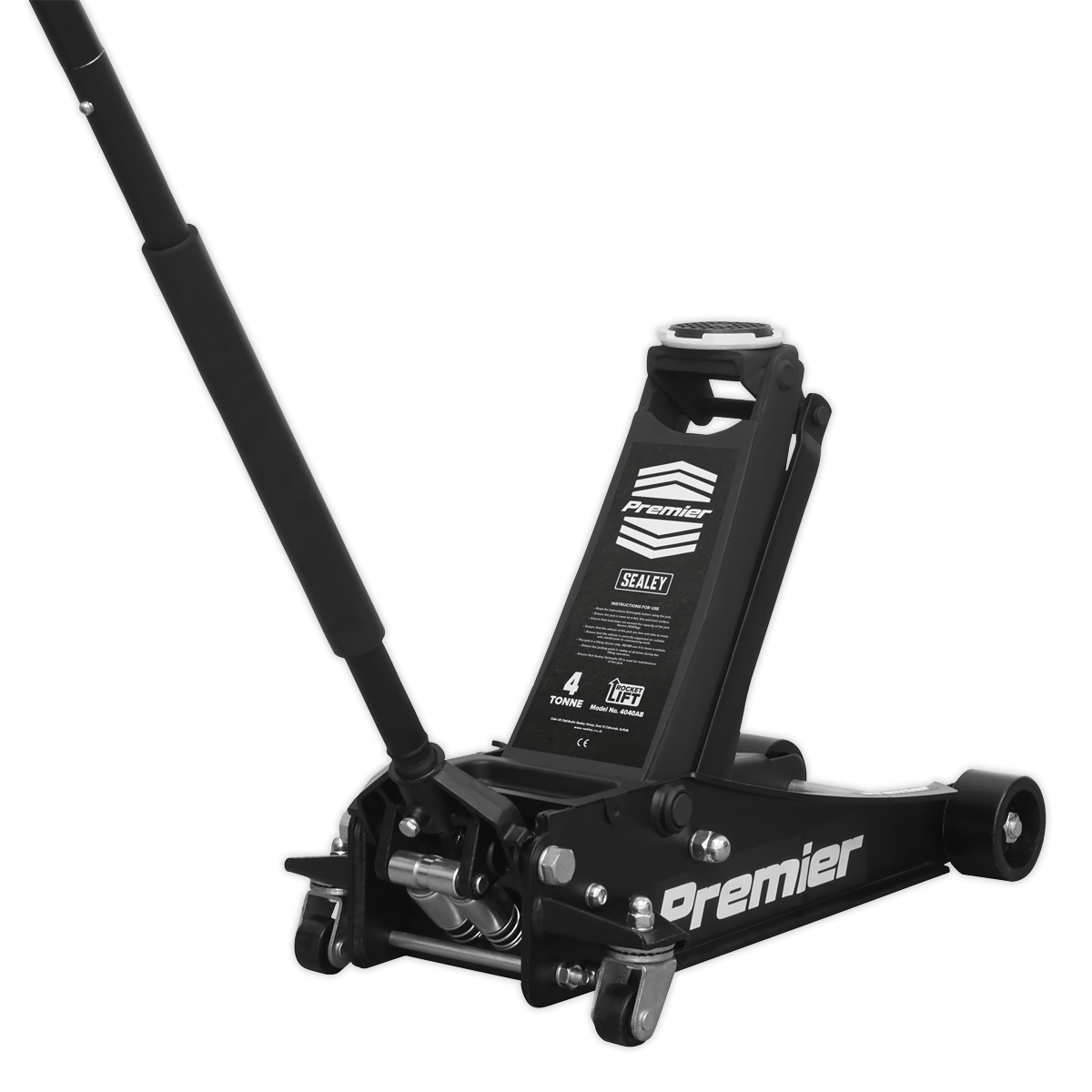 Trolley Jack 4 Tonne Rocket Lift Black 4040AB