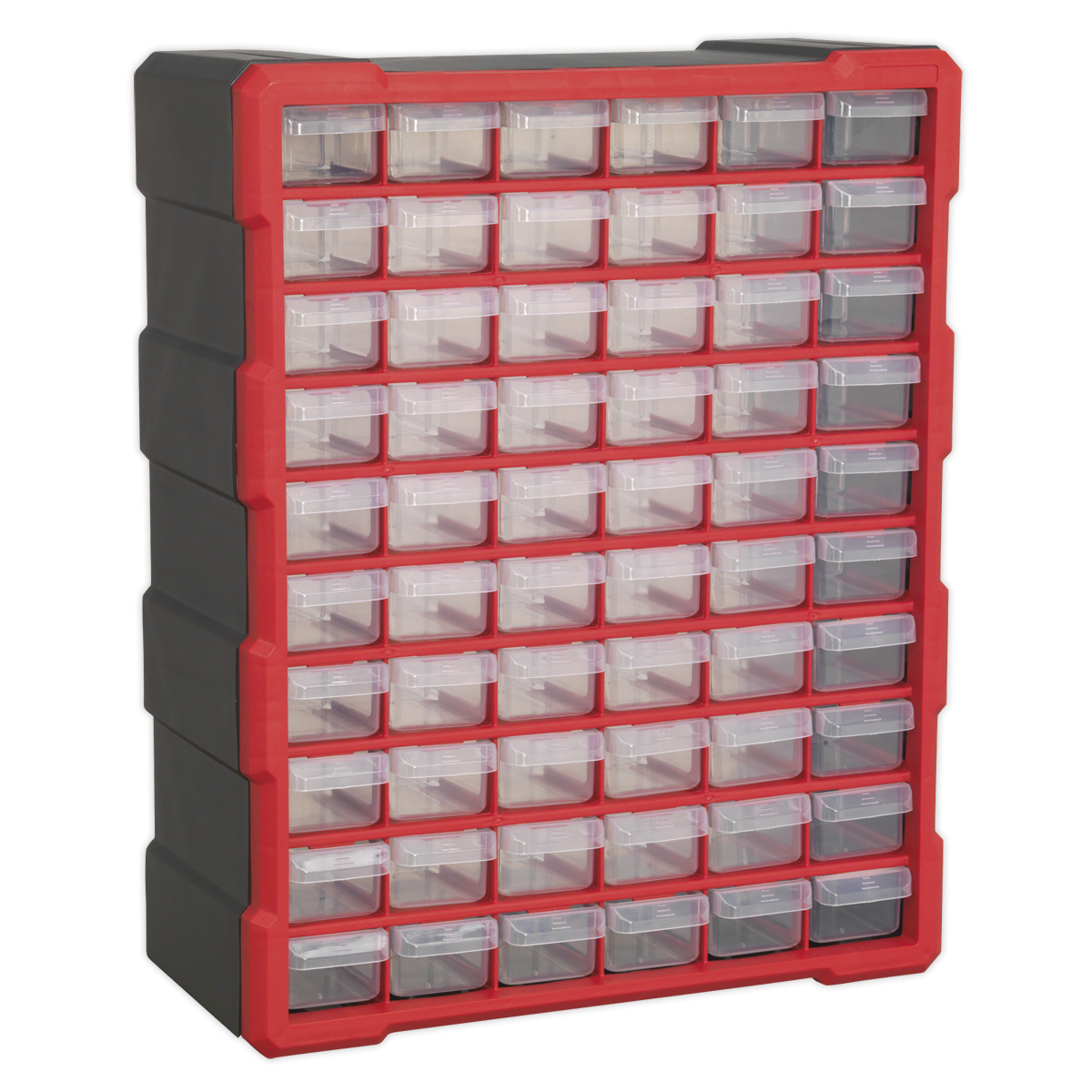 Cabinet Box 60 Drawer - Red/Black APDC60R