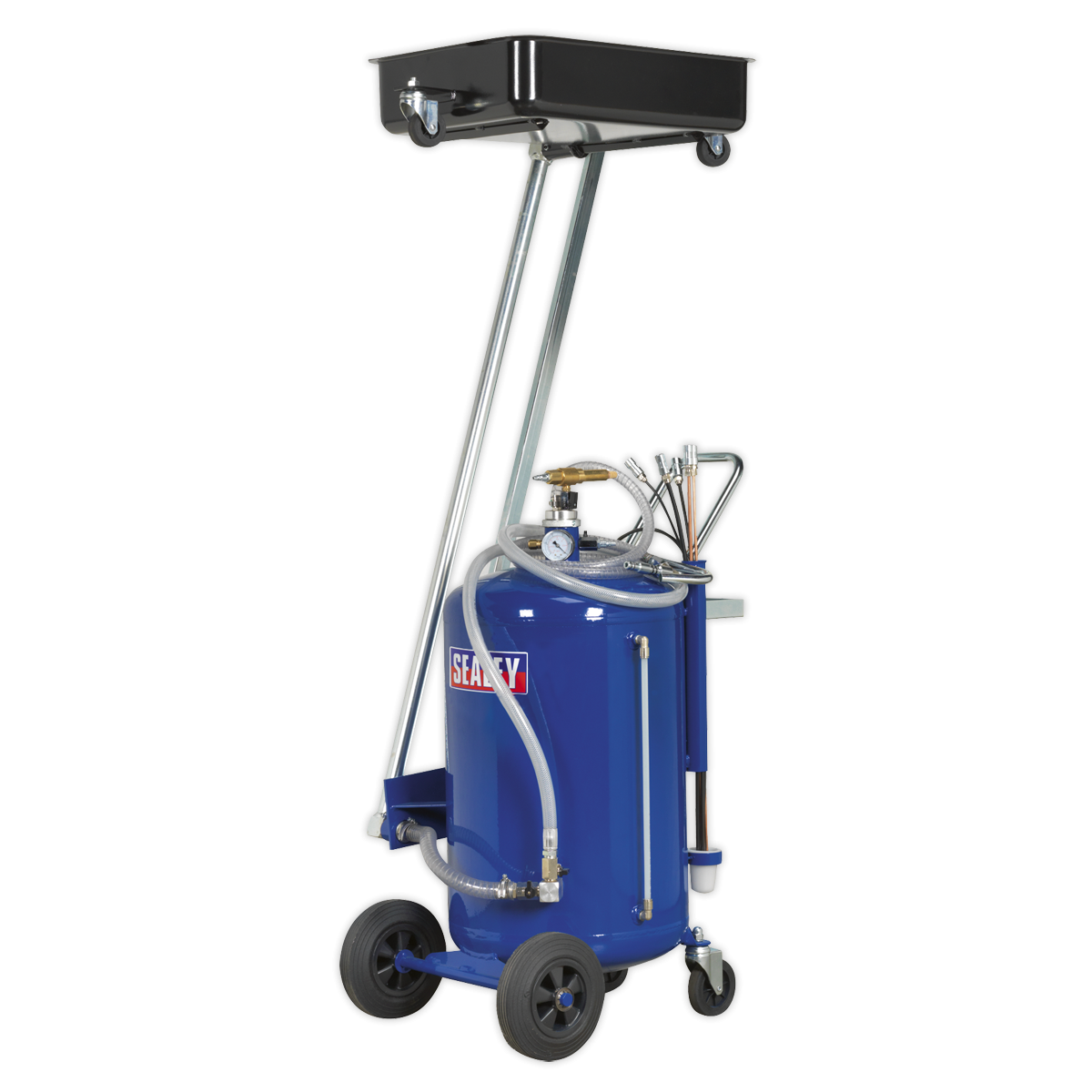 Mobile Oil Drainer with Probes 80L Cantilever Air Discharge AK462DX