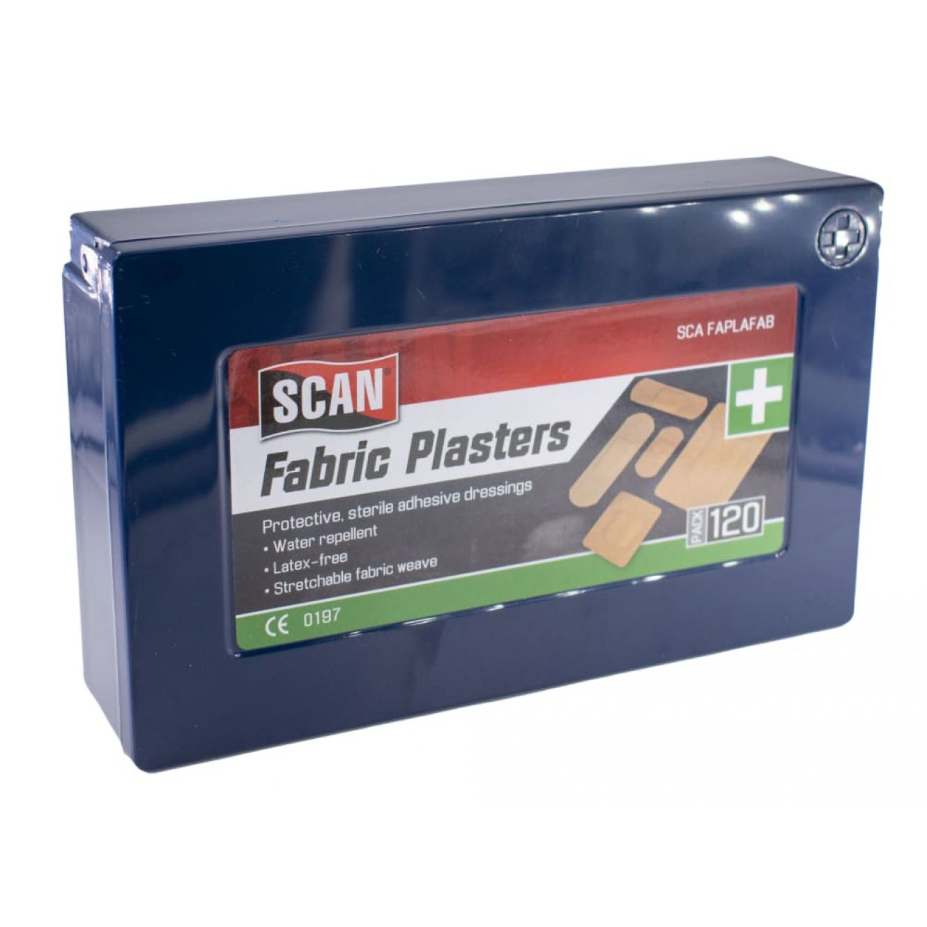 Assorted Hypoallergenic Fabric Plasters 120 SCAFAPLAFAB