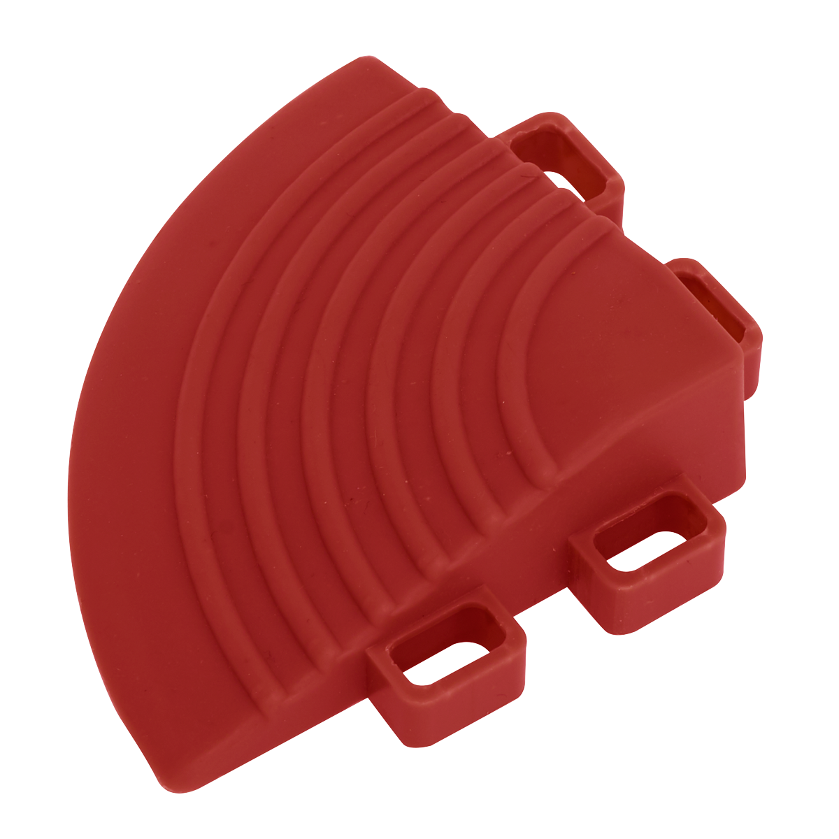 Polypropylene Floor Tile Corners 60 x 60mm Red - Pack of 4 FT3CR