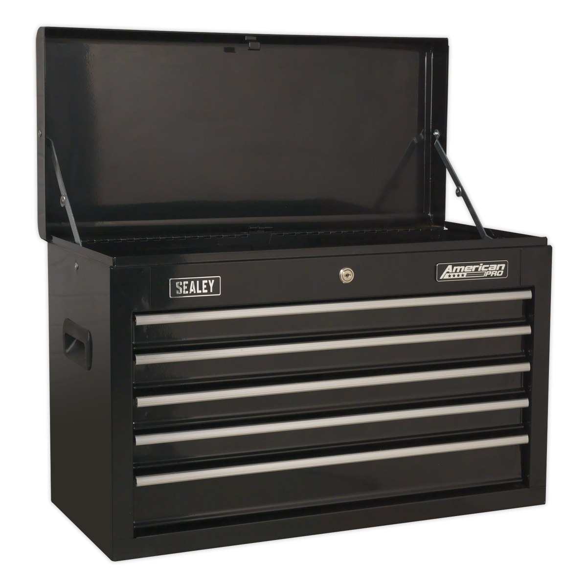 Topchest 5 Drawer with Ball-Bearing Slides - Black AP225B