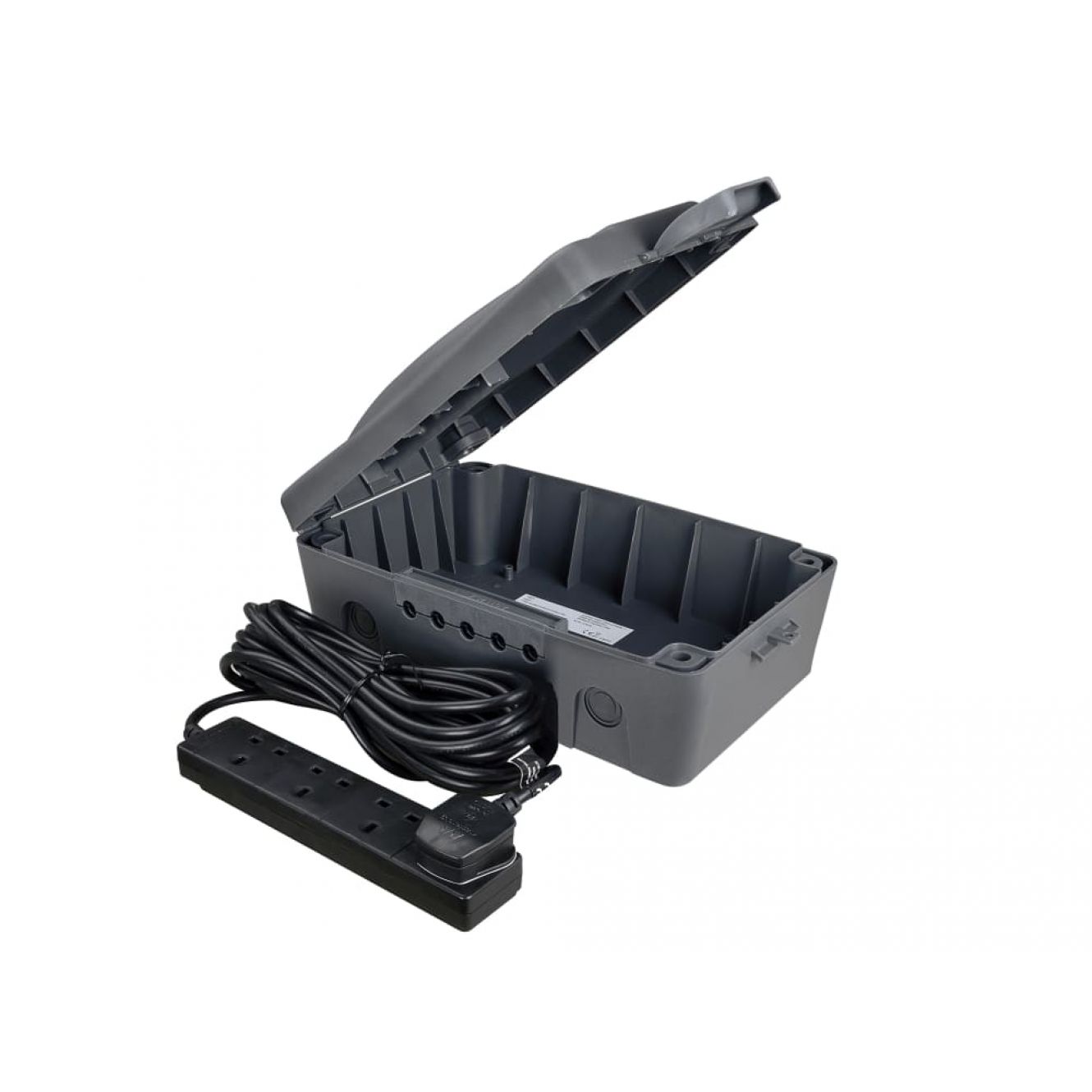 Weatherproof Box with 10m 240V 4-Way Bar MSTWBXBFG